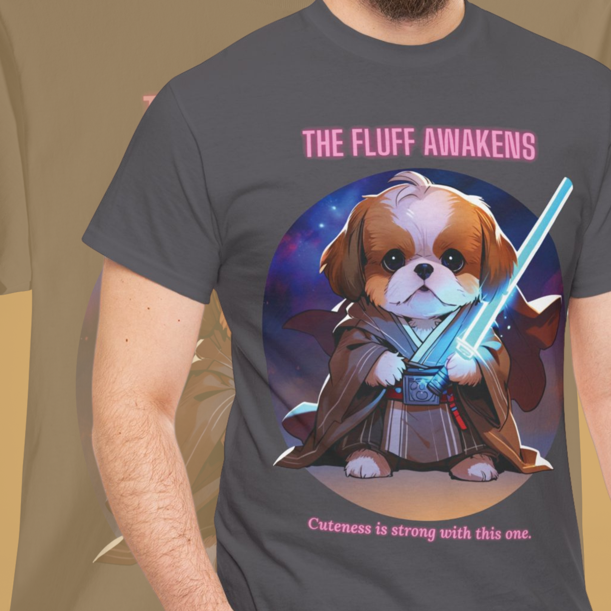 Unisex “The Fluff Awakens” Shih T‑Shirt – Fluff Lover Gift, Soft Pup Tee