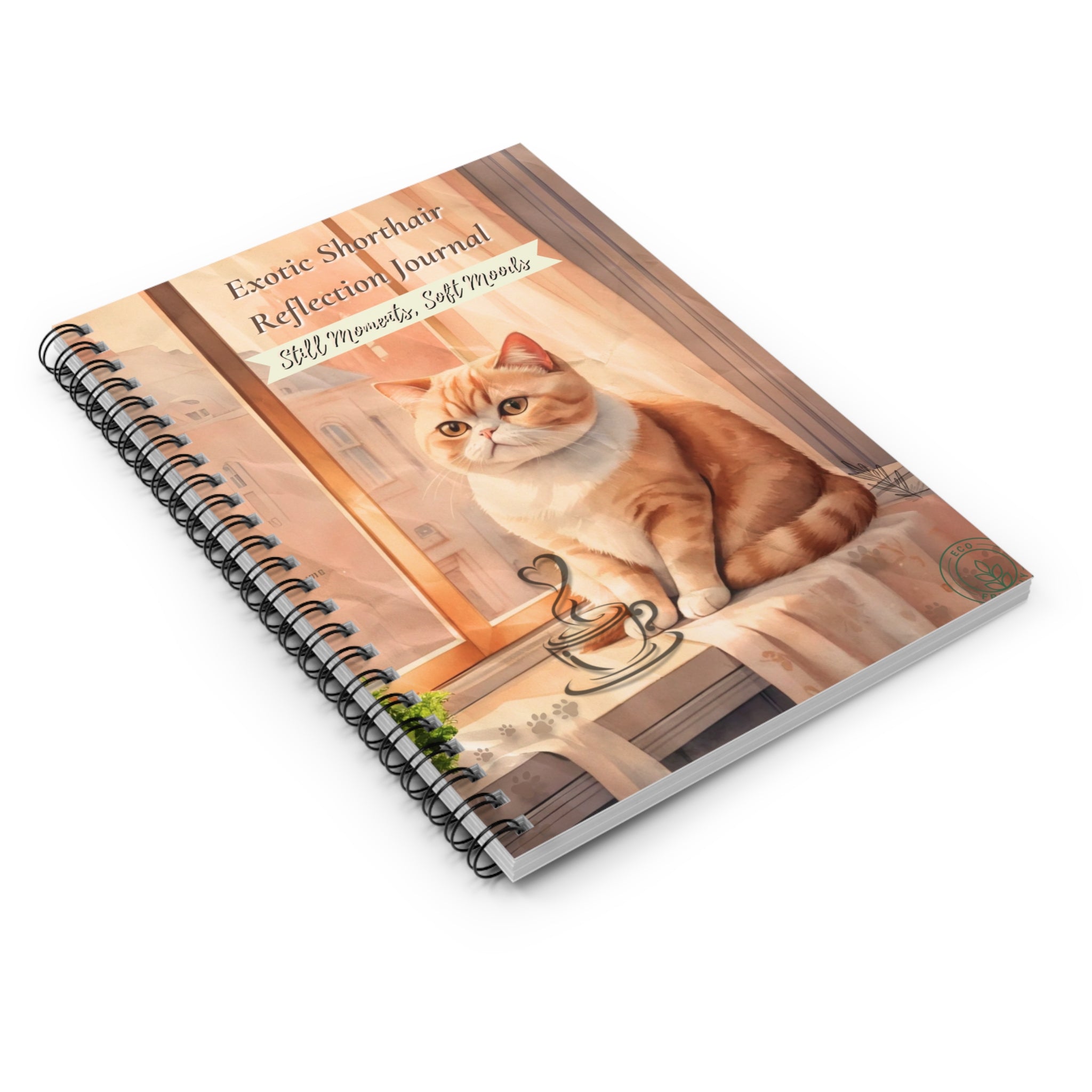 Exotic Shorthair Reflection Journal | Cute Cat Notebook for Cat Lovers, Gifts for Pet Owners, Cozy Home Decor, Cat Mom Gifts
