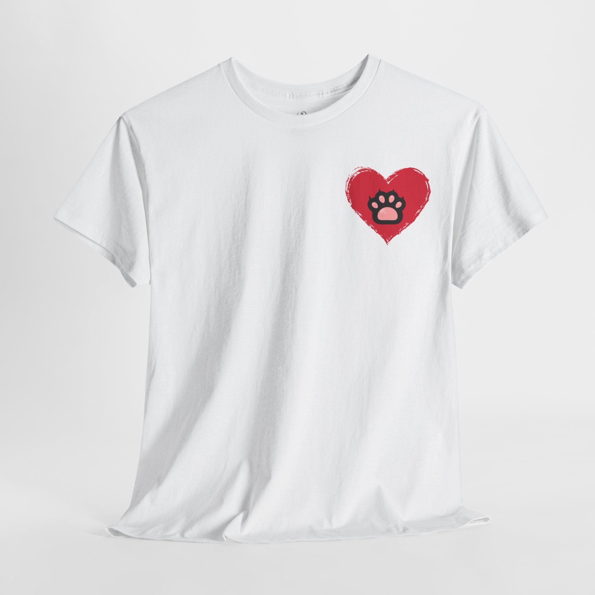 Unisex - Paw Print Love T-Shirt