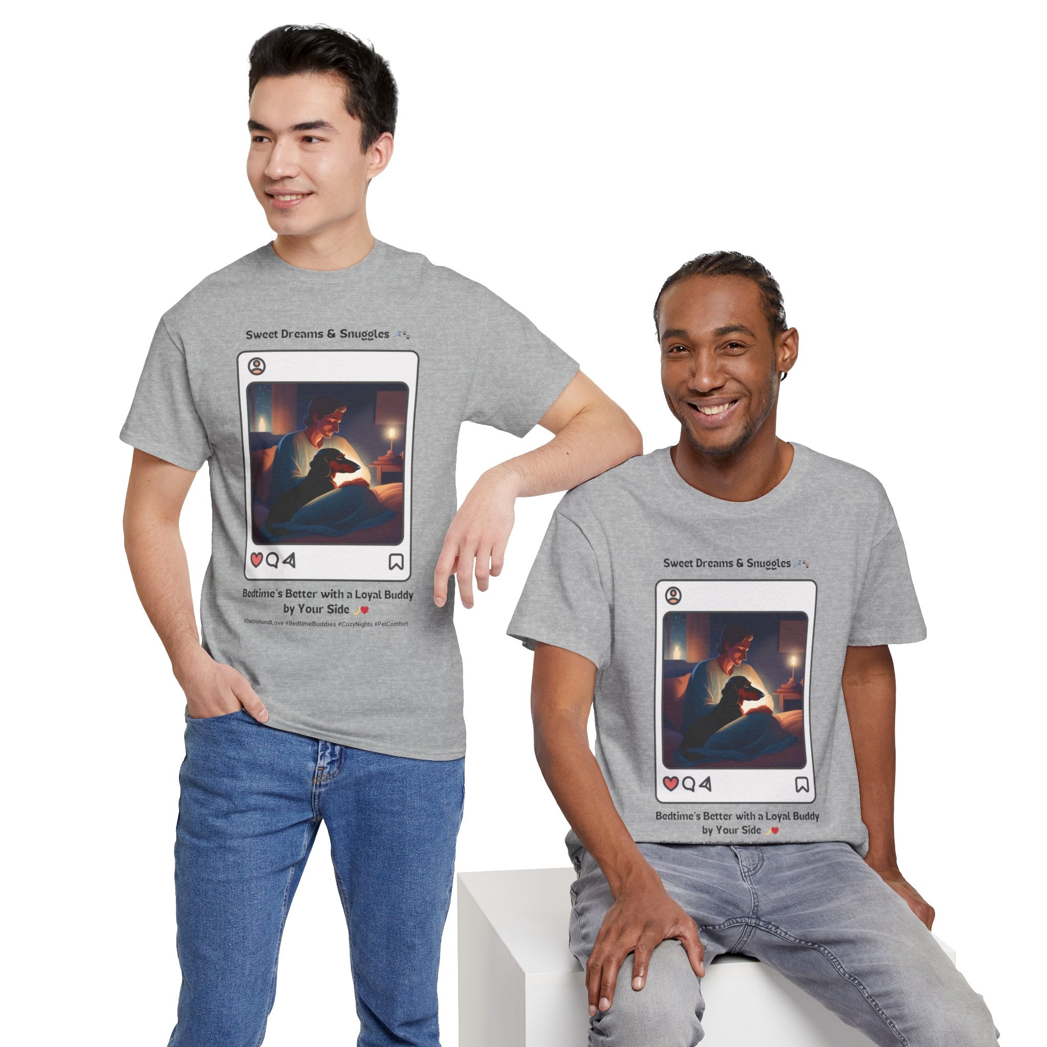 Men's - Sweet Dreams & Snuggles: Dachshund Love T-Shirt