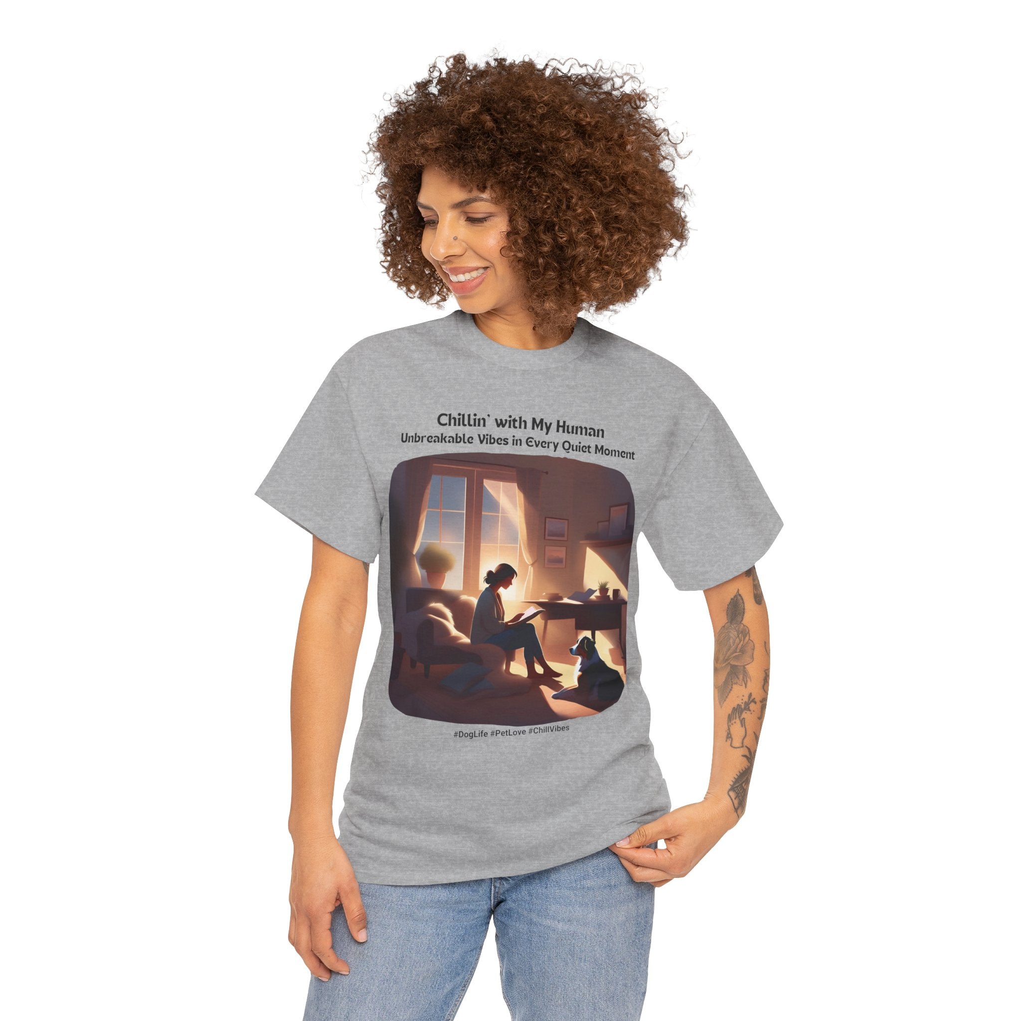 Women’s “Quiet Moments” Australian Shepherd T‑Shirt – Calm Companion Mom Gift