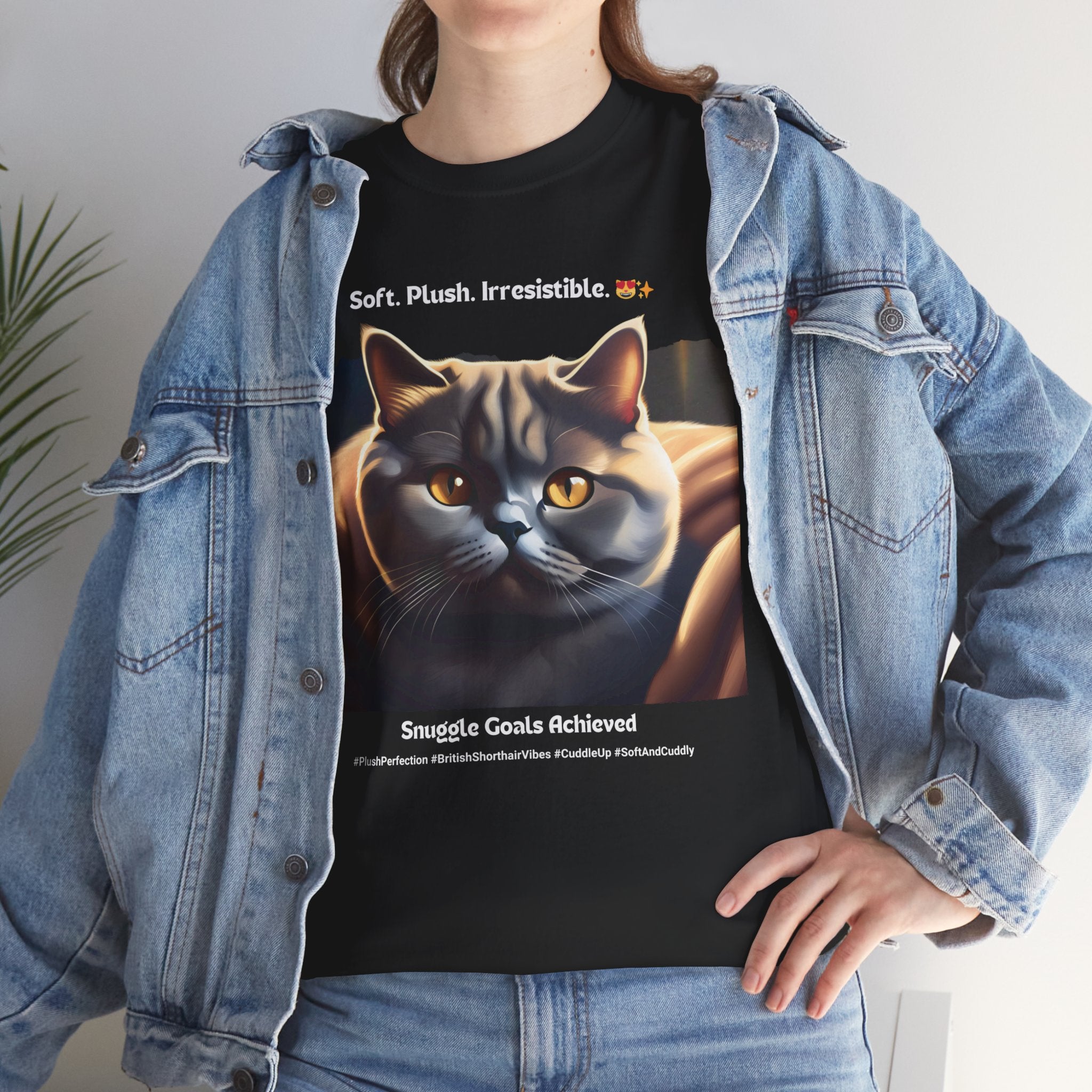 Unisex - Plush Perfection: British Shorthair Cuddles T-Shirt