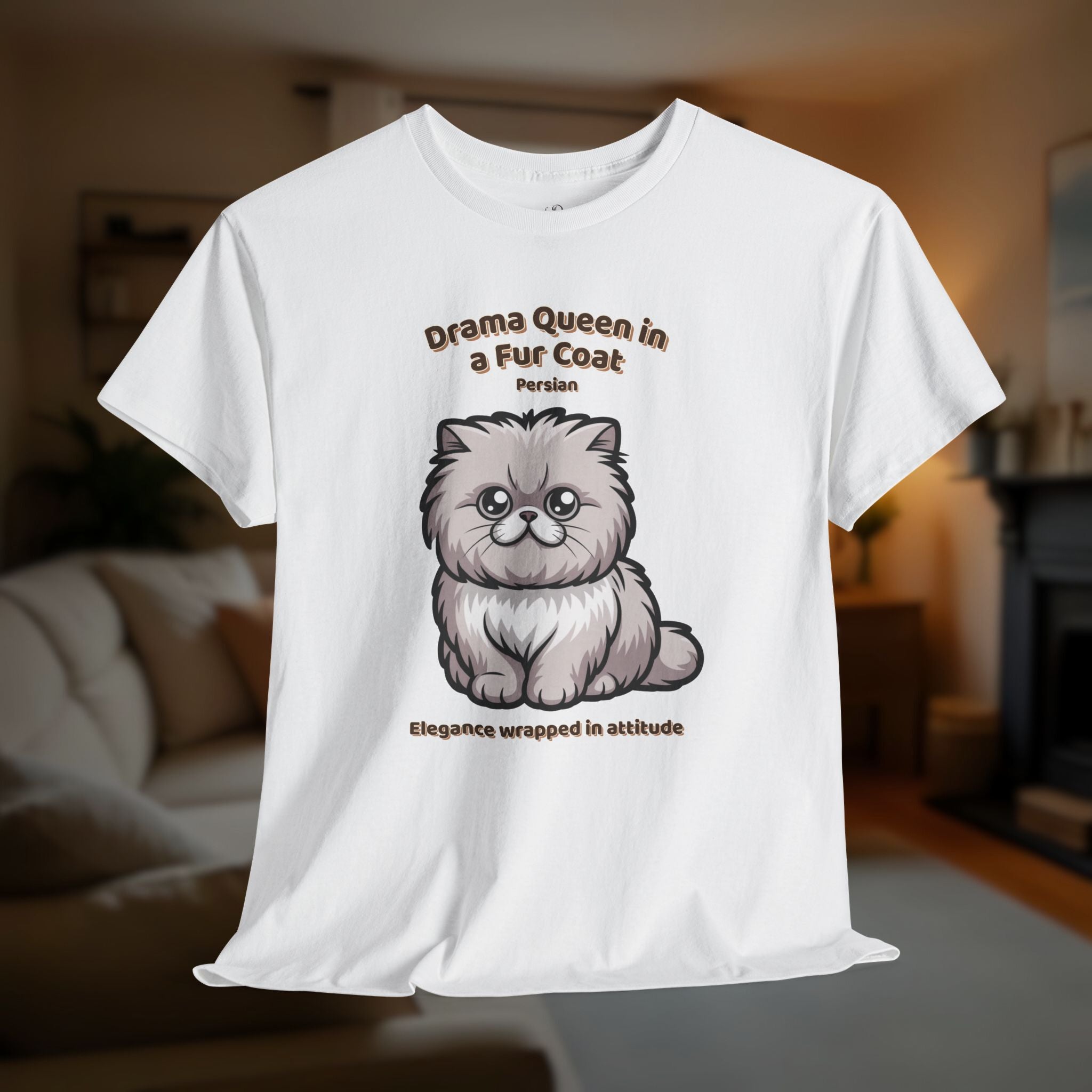 Unisex T-Shirt – Drama Queen in a Fur Coat: Persian Everyday Moments Edition