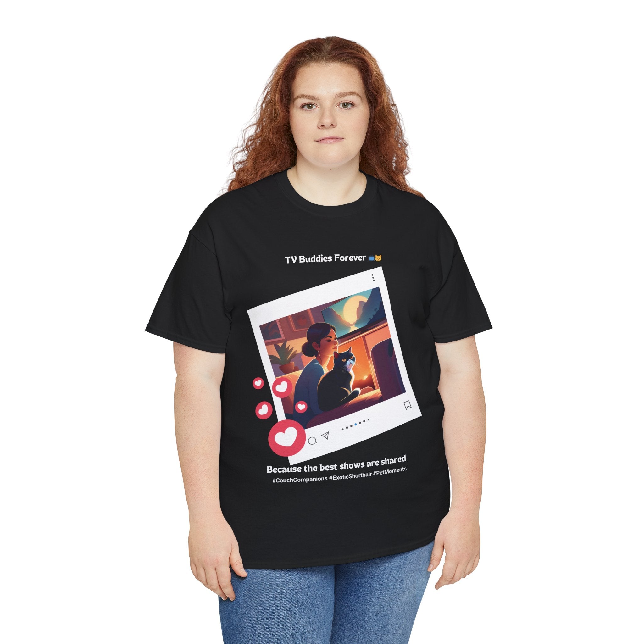 Women's - TV Buddies Forever: Exotic Shorthair Love T-Shirt