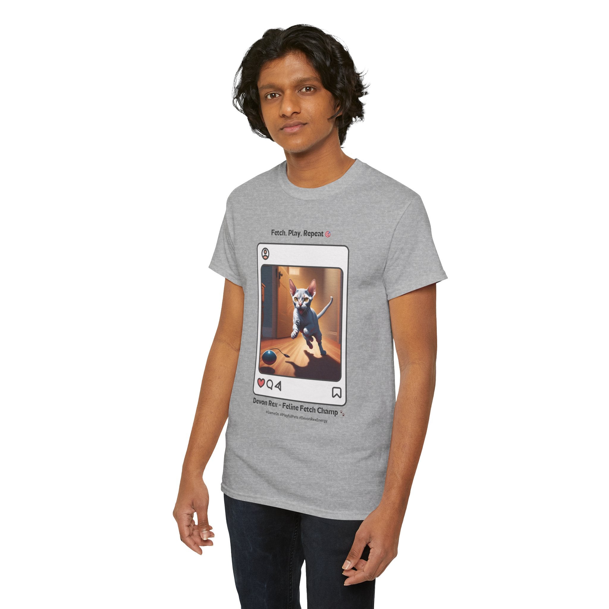 Unisex - Devon Rex: Feline Fetch Champ T-Shirt