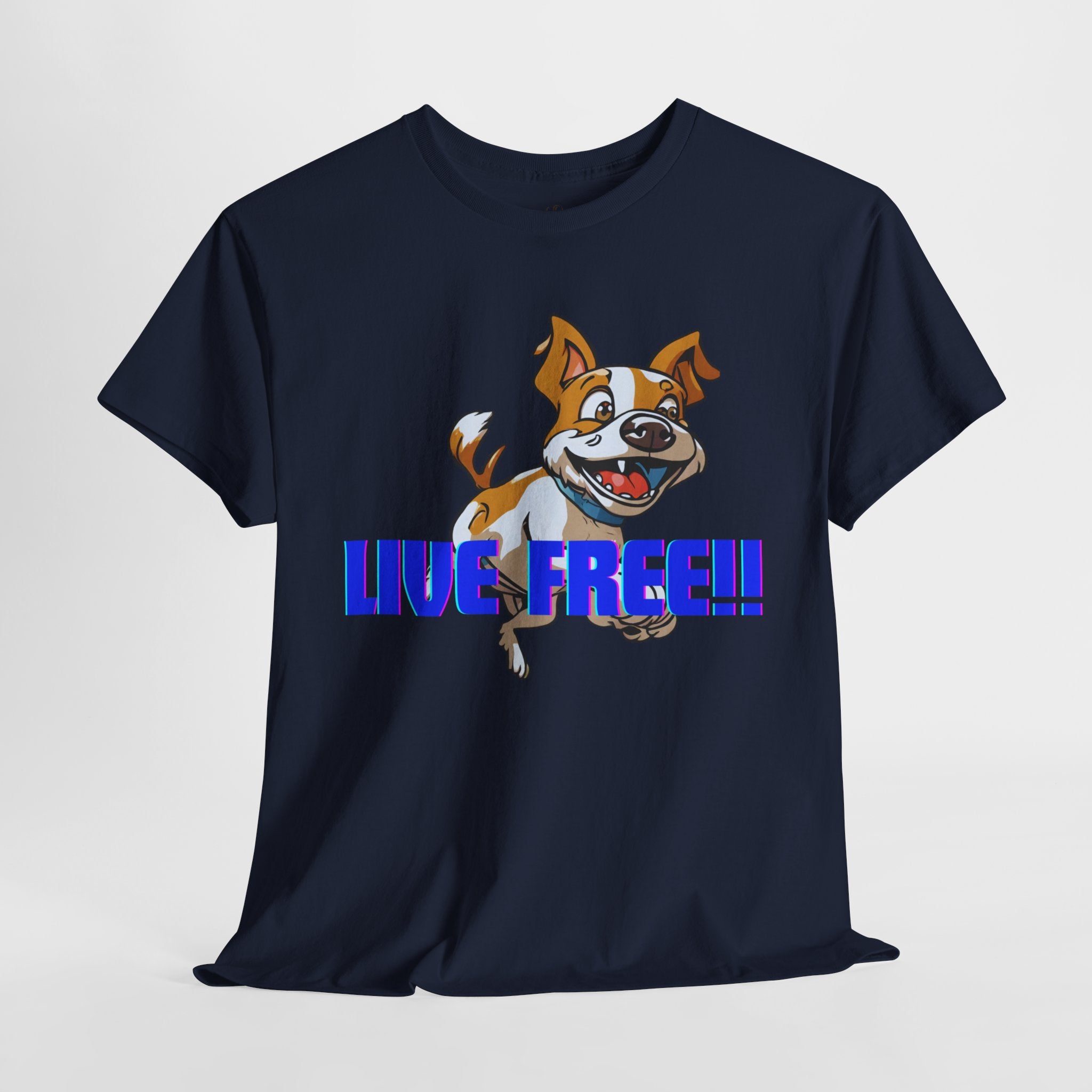 Unisex “Live Free with Your Furry Best Friend” T-Shirt – Adventure Pet Lover Gift