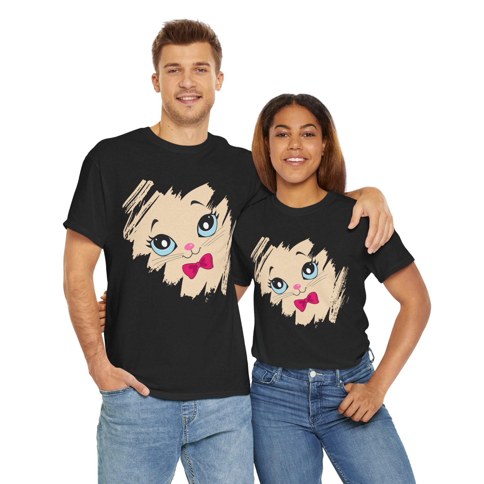 Unisex “Mysterious Meow” T-Shirt – Enigma Kitty, Feline Lover Gift