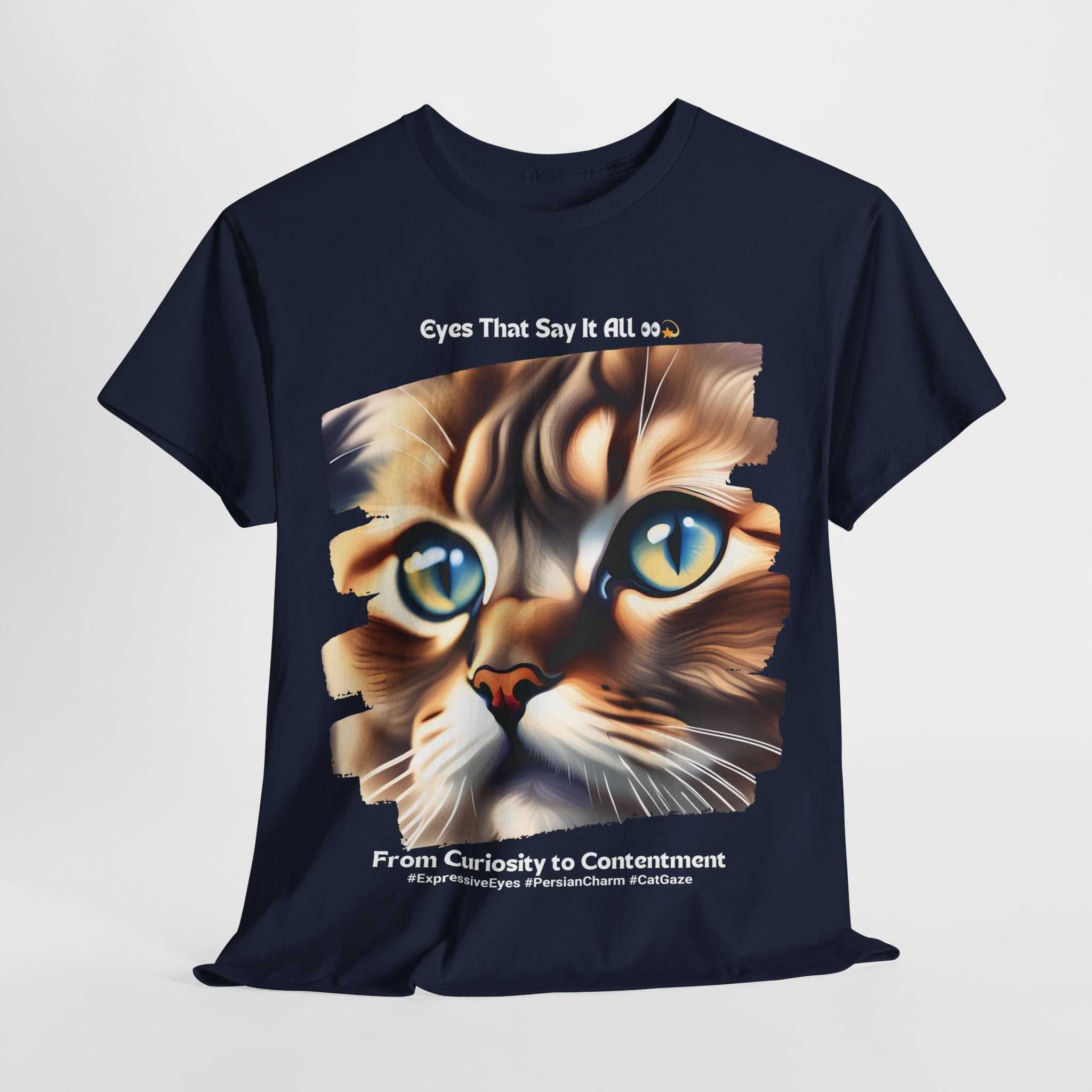 Unisex “Persian Purrfection: A Royal Companion” T‑Shirt – Regal Cat Gift