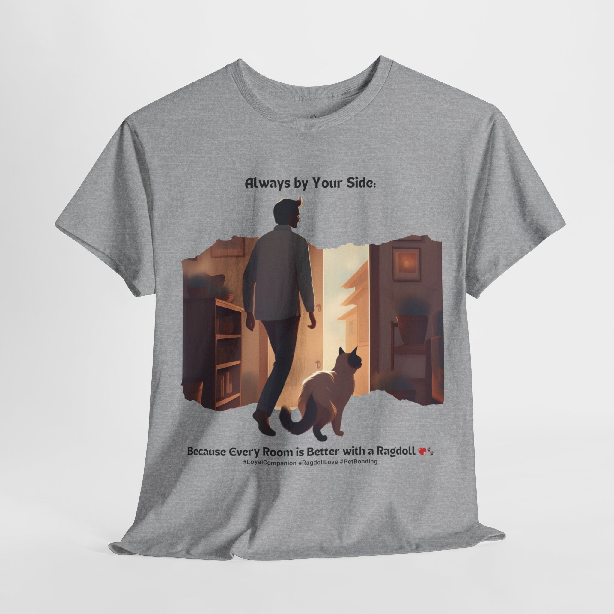 Men's - Always by Your Side: Ragdoll Love T-Shirt
