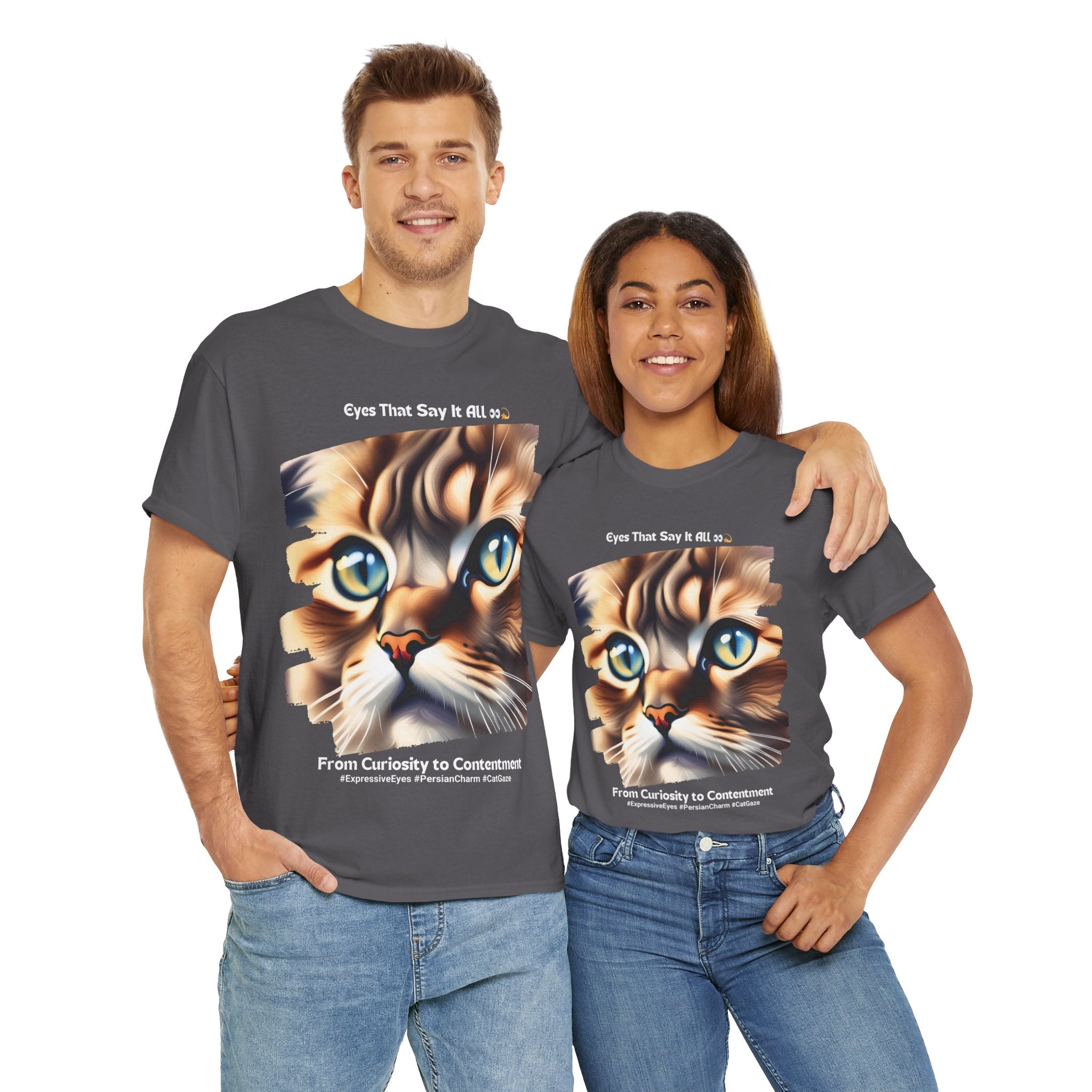 Unisex “Persian Purrfection: A Royal Companion” T‑Shirt – Regal Cat Gift