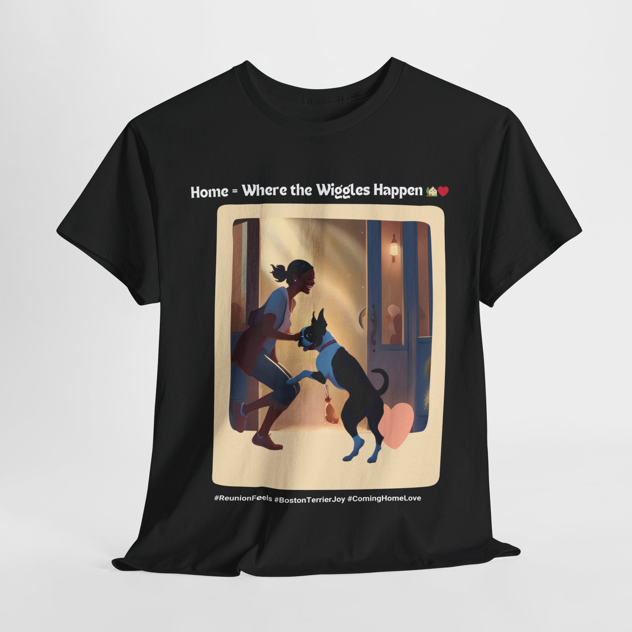 Women’s “Boundless Joy” Boston Terrier Reunion T‑Shirt – Joyful Reunion Mom Gift