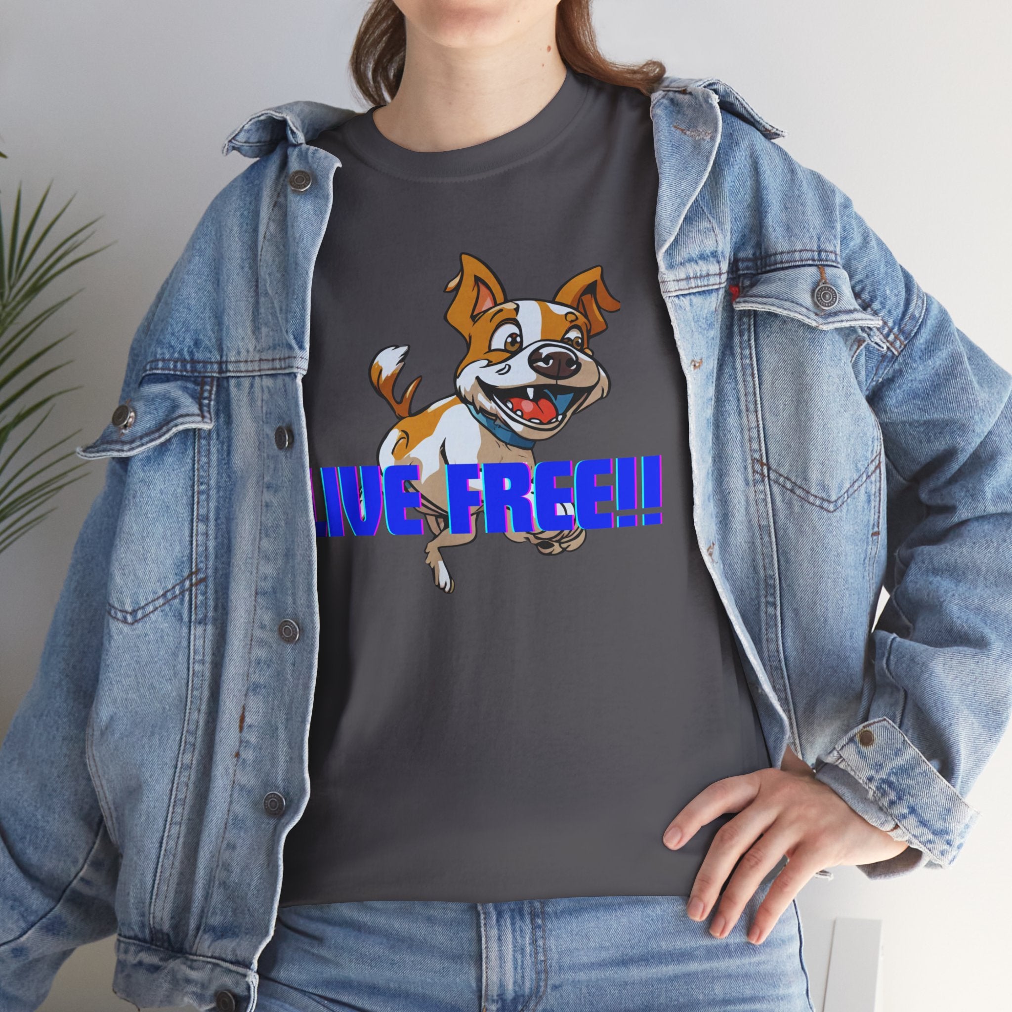 Unisex “Live Free with Your Furry Best Friend” T-Shirt – Adventure Pet Lover Gift