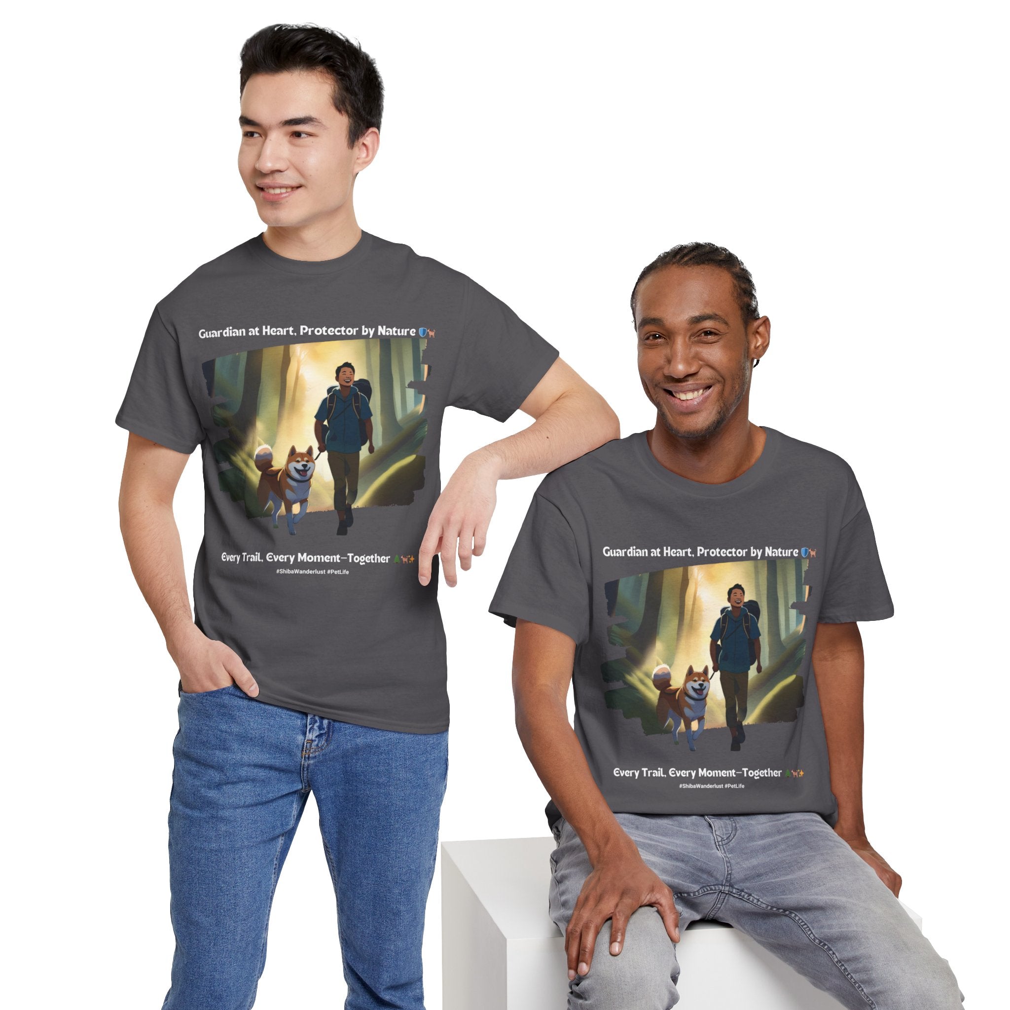 Men's - Guardian of the Wild: Shiba Inu T-Shirt