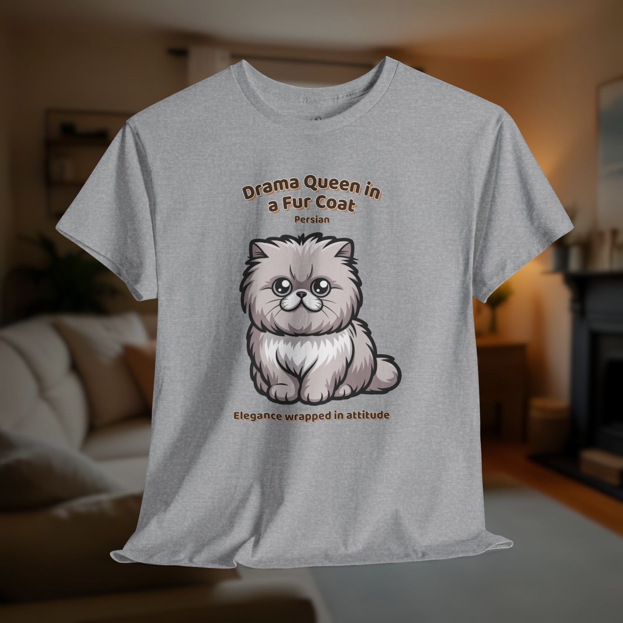 Unisex T-Shirt – Drama Queen in a Fur Coat: Persian Everyday Moments Edition
