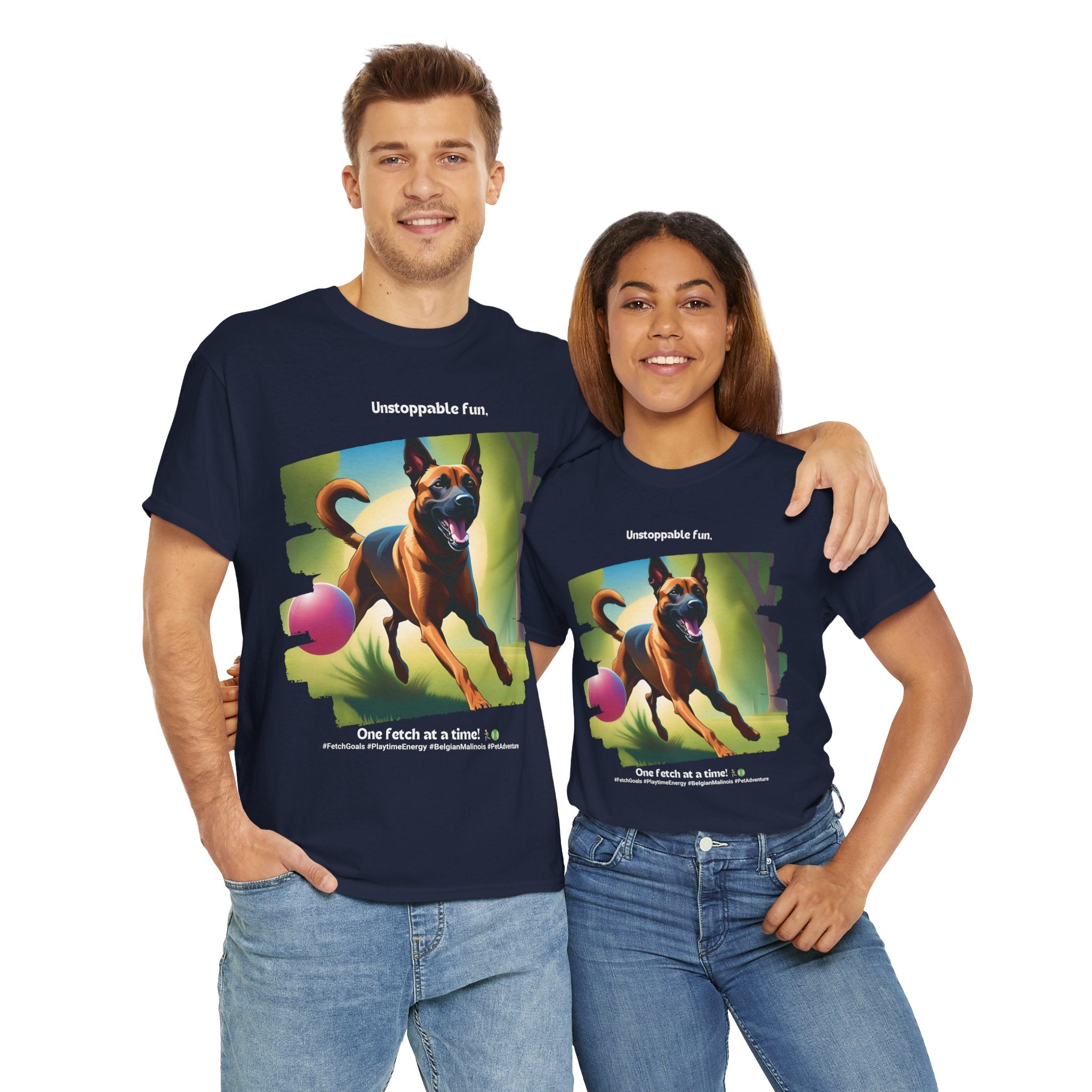 Unisex “Unstoppable Fun” Belgian Malinois T‑Shirt – Playful Protection Gift
