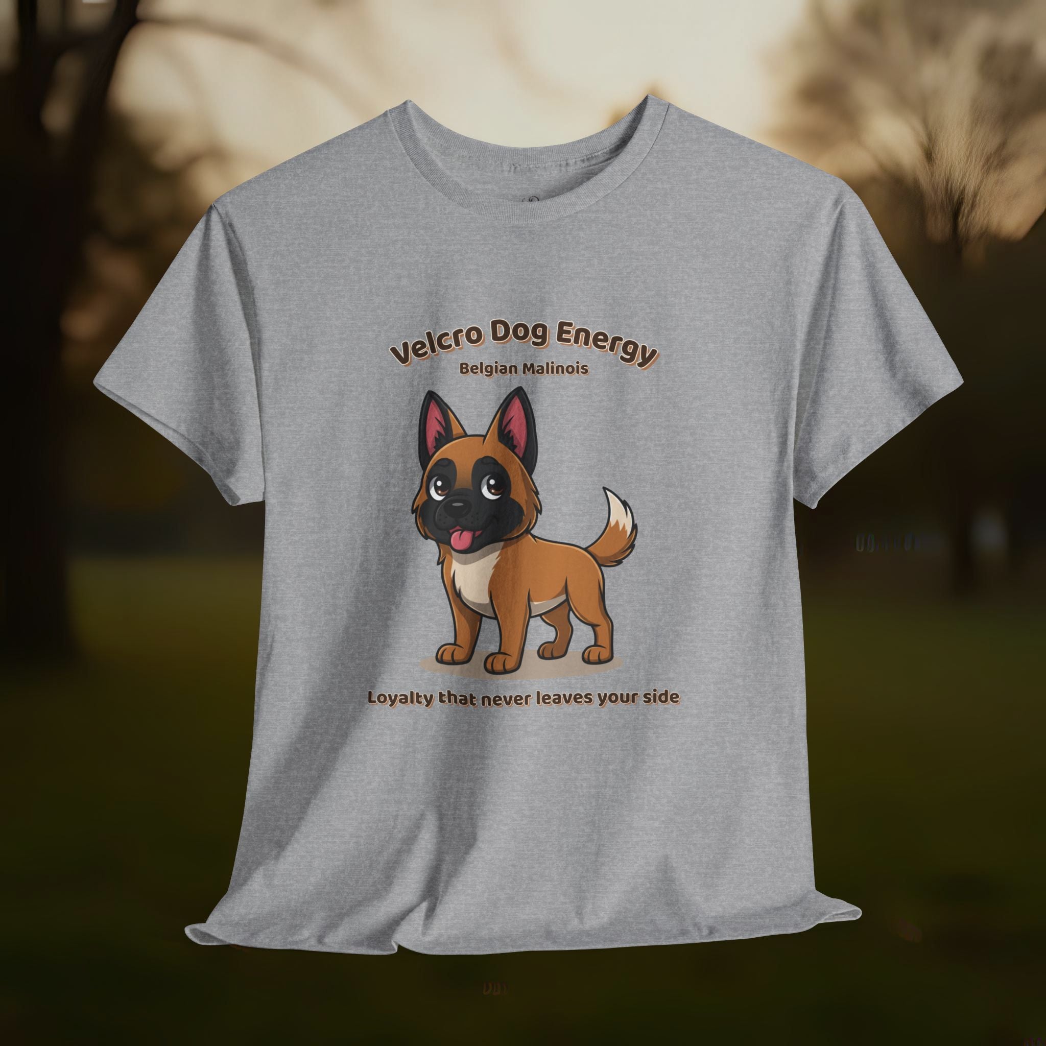 Unisex T-Shirt – Velcro Dog Energy: Belgian Malinois Everyday Moments Edition