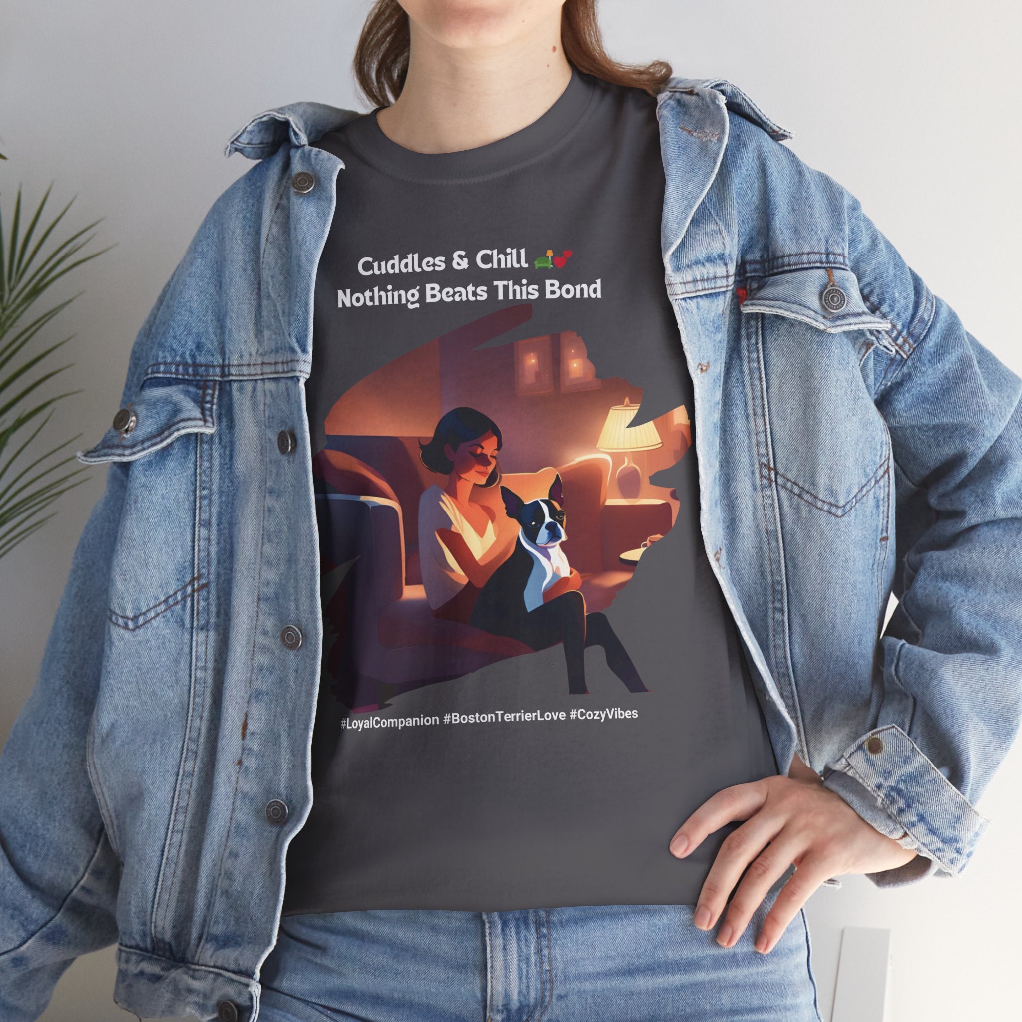 Women’s “Loyal Companion” Boston Terrier T‑Shirt – Faithful Pup Mom Gift