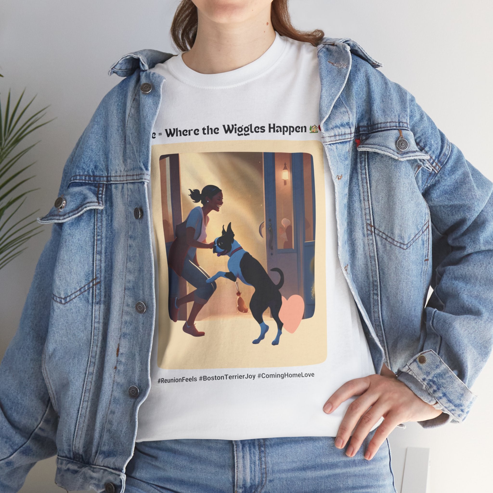 Women’s “Boundless Joy” Boston Terrier Reunion T‑Shirt – Joyful Reunion Mom Gift