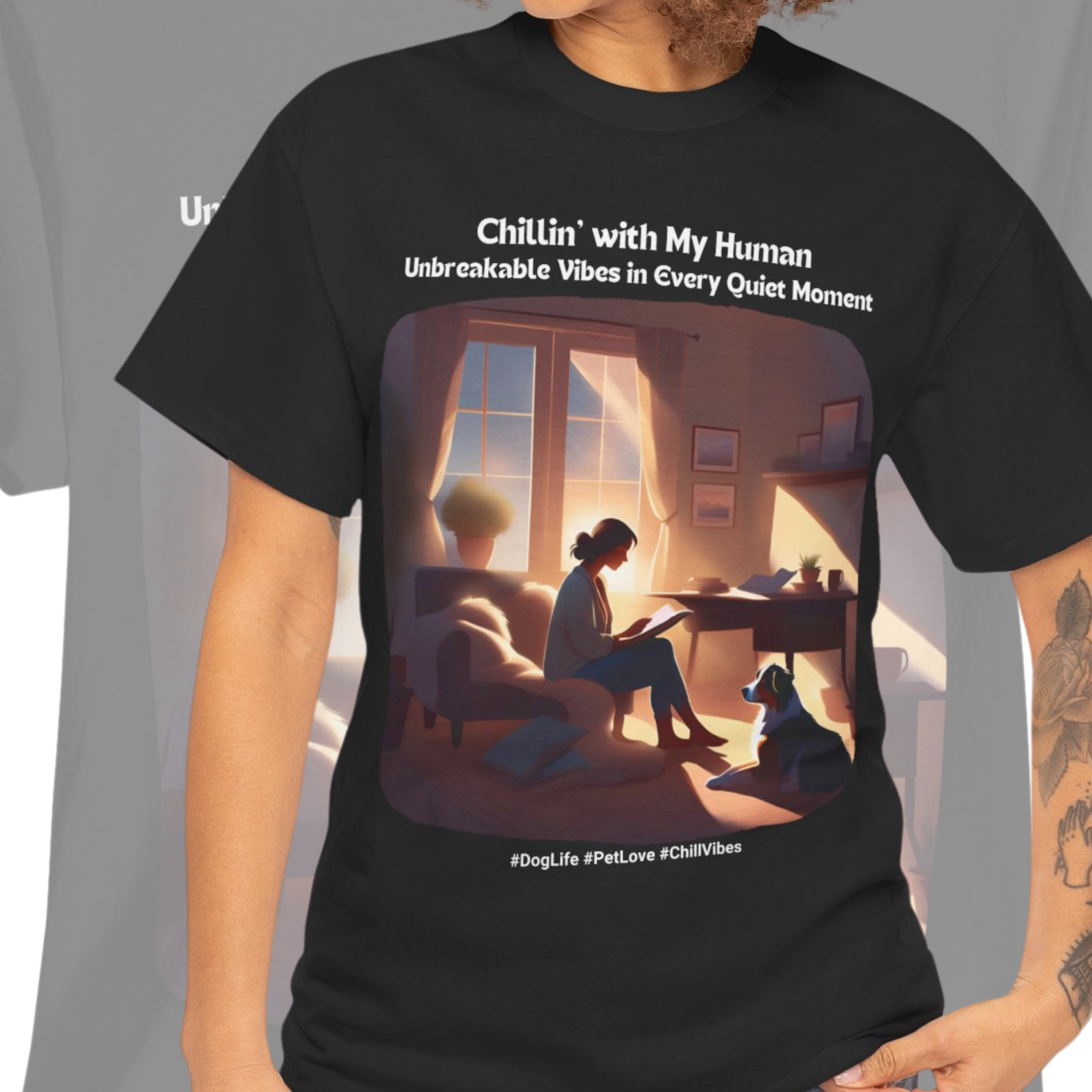 Women’s “Quiet Moments” Australian Shepherd T‑Shirt – Calm Companion Mom Gift
