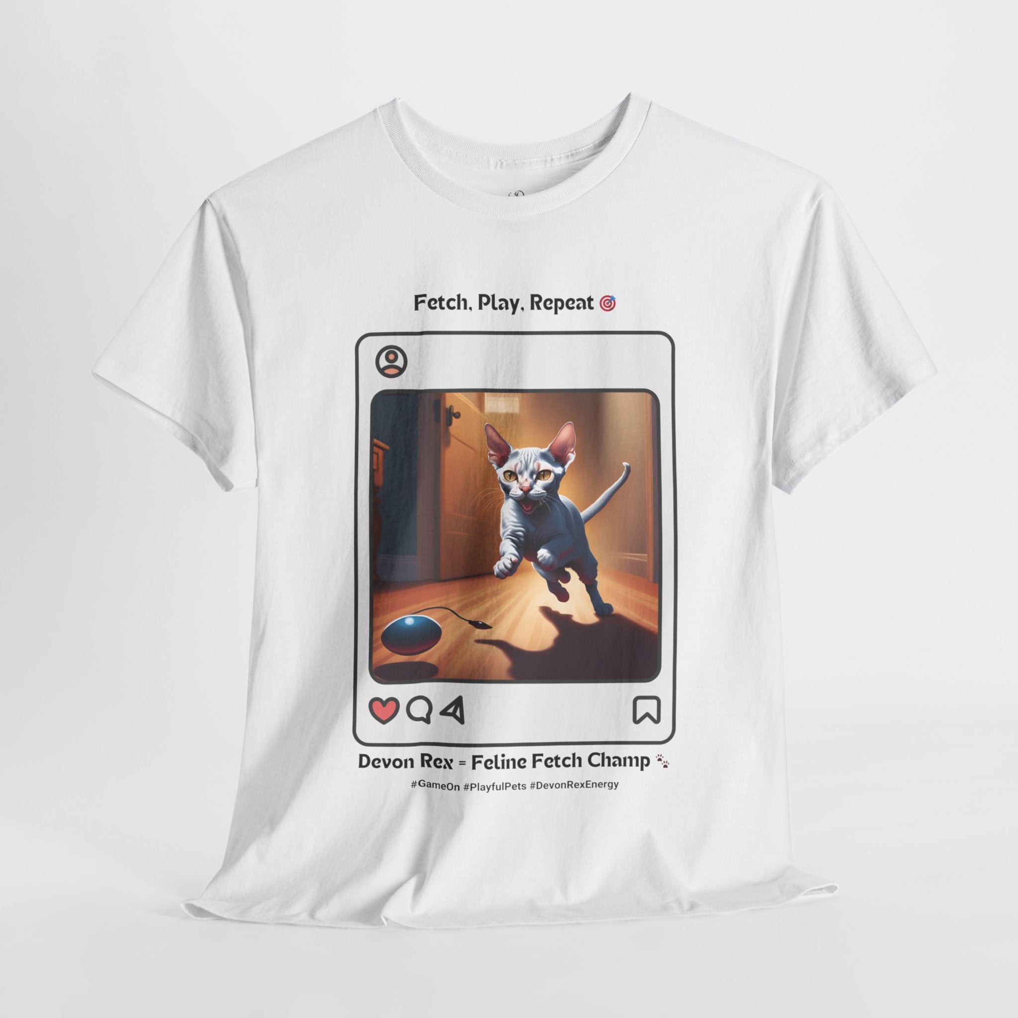 Unisex - Devon Rex: Feline Fetch Champ T-Shirt