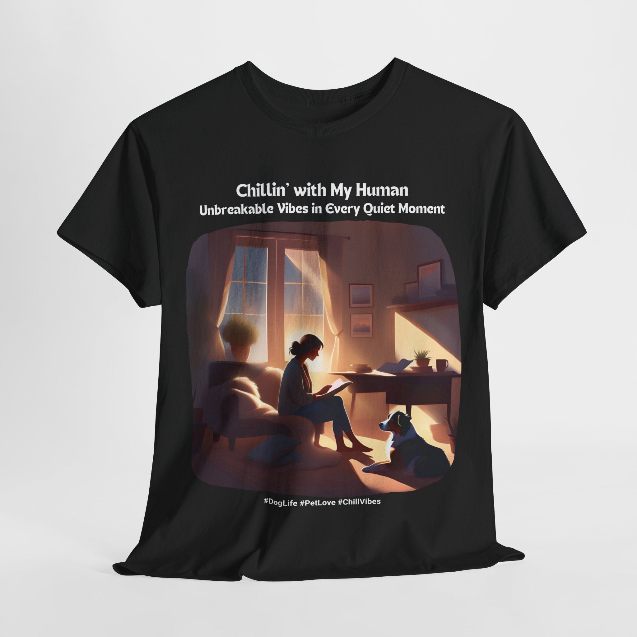 Women’s “Quiet Moments” Australian Shepherd T‑Shirt – Calm Companion Mom Gift