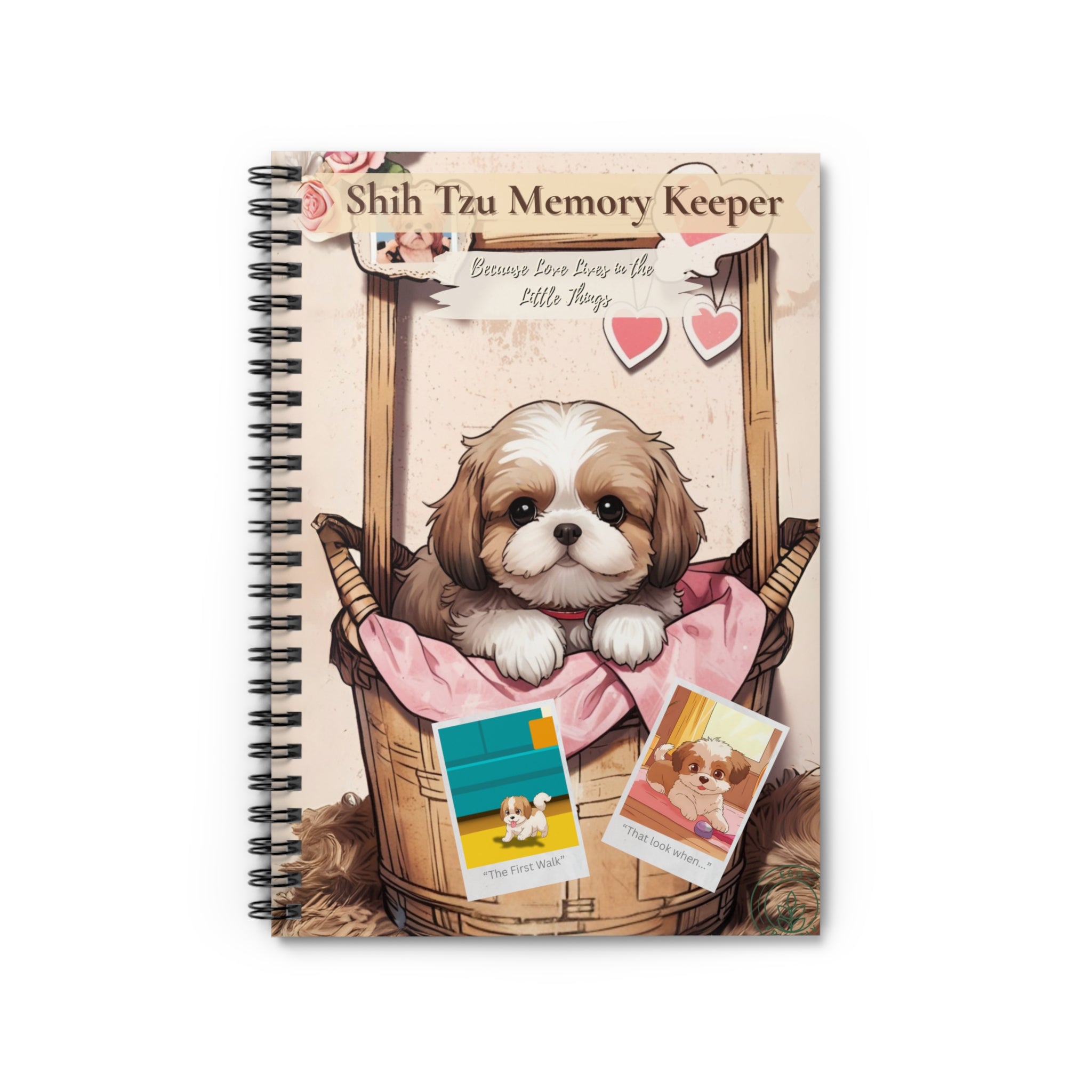 Shih Tzu Memory Keeper – Polaroid-Style Memory Keeper, Scrapbook for Dog Lovers, Gift for Pet Owners, Journaling, Cute Stationery