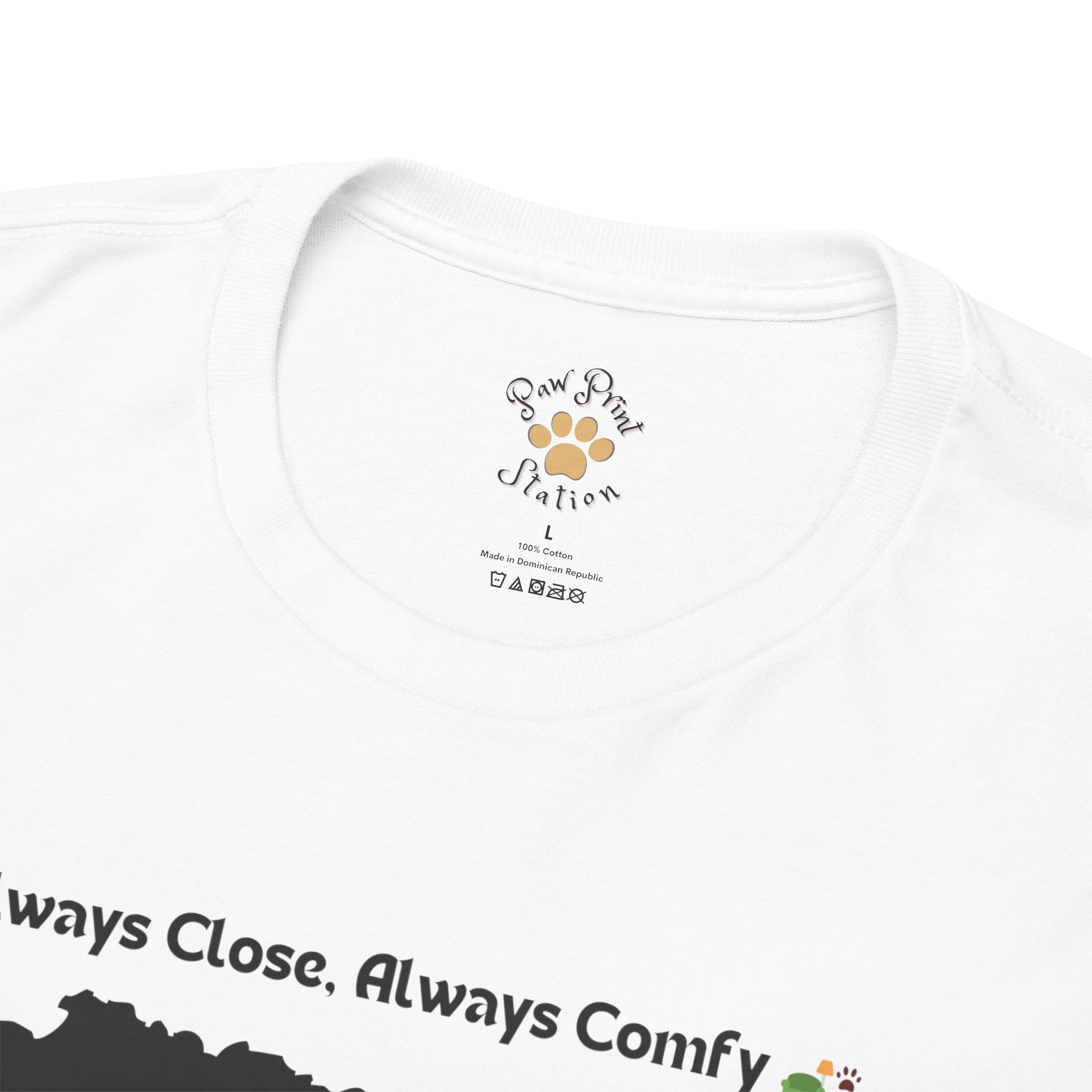 Men’s “Always Close, Always Comfy” Exotic Shorthair T‑Shirt – Soft Cat Dad Gift