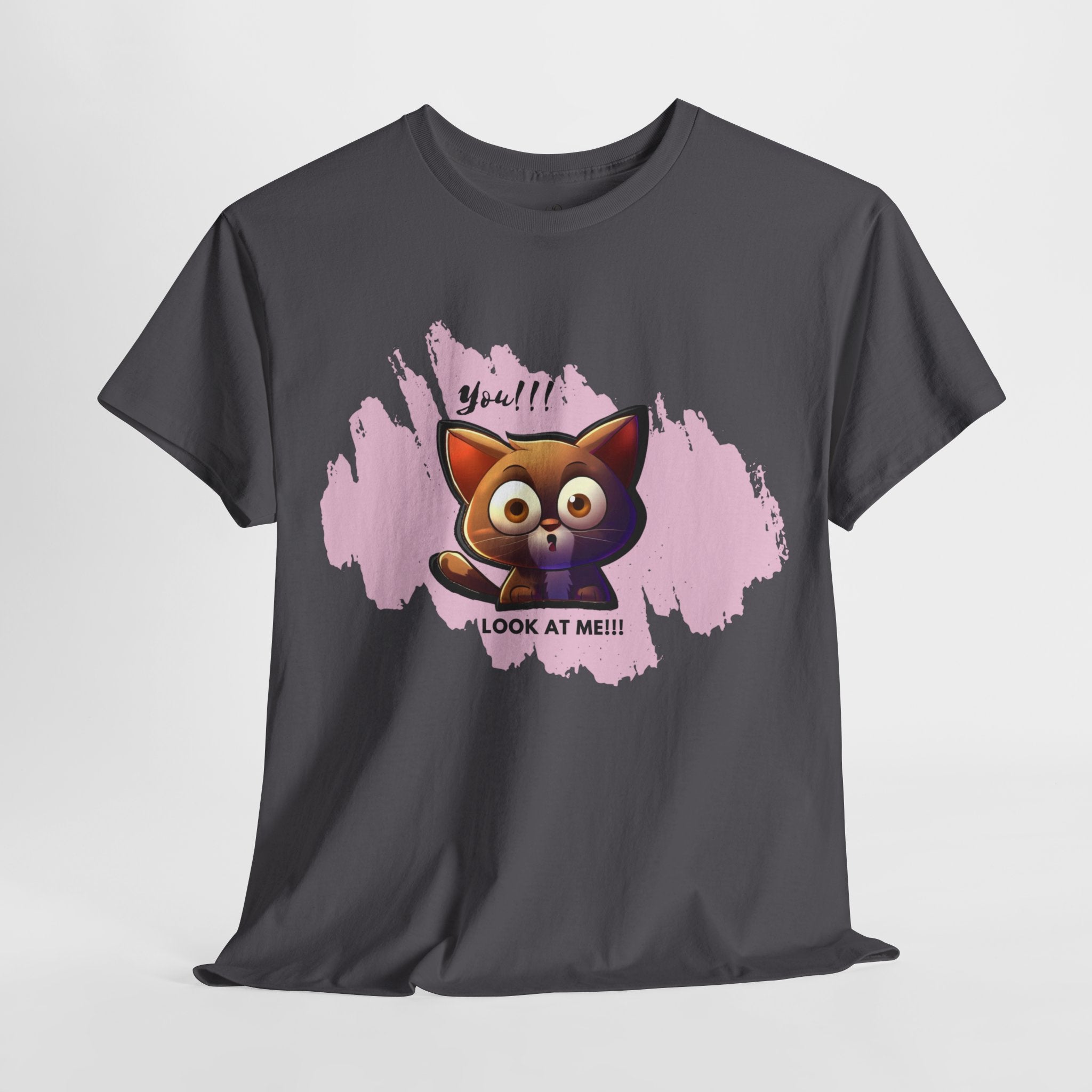 Unisex “Attention Seeker” Pet T-Shirt – Look-At-Me Furball, Animal Lover Gift