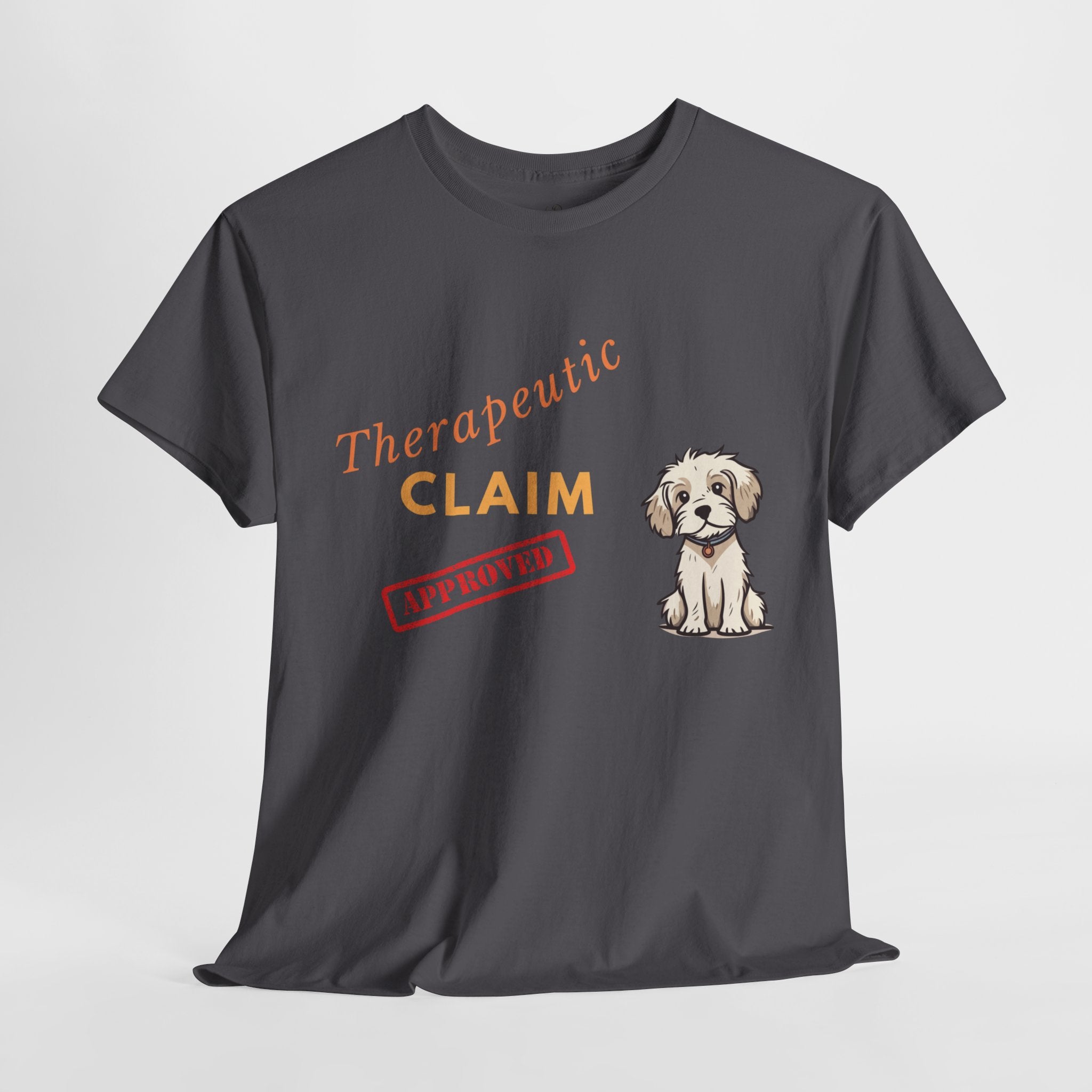 Unisex “Therapy Dog Approved” T‑Shirt – Comfort Pup Gift
