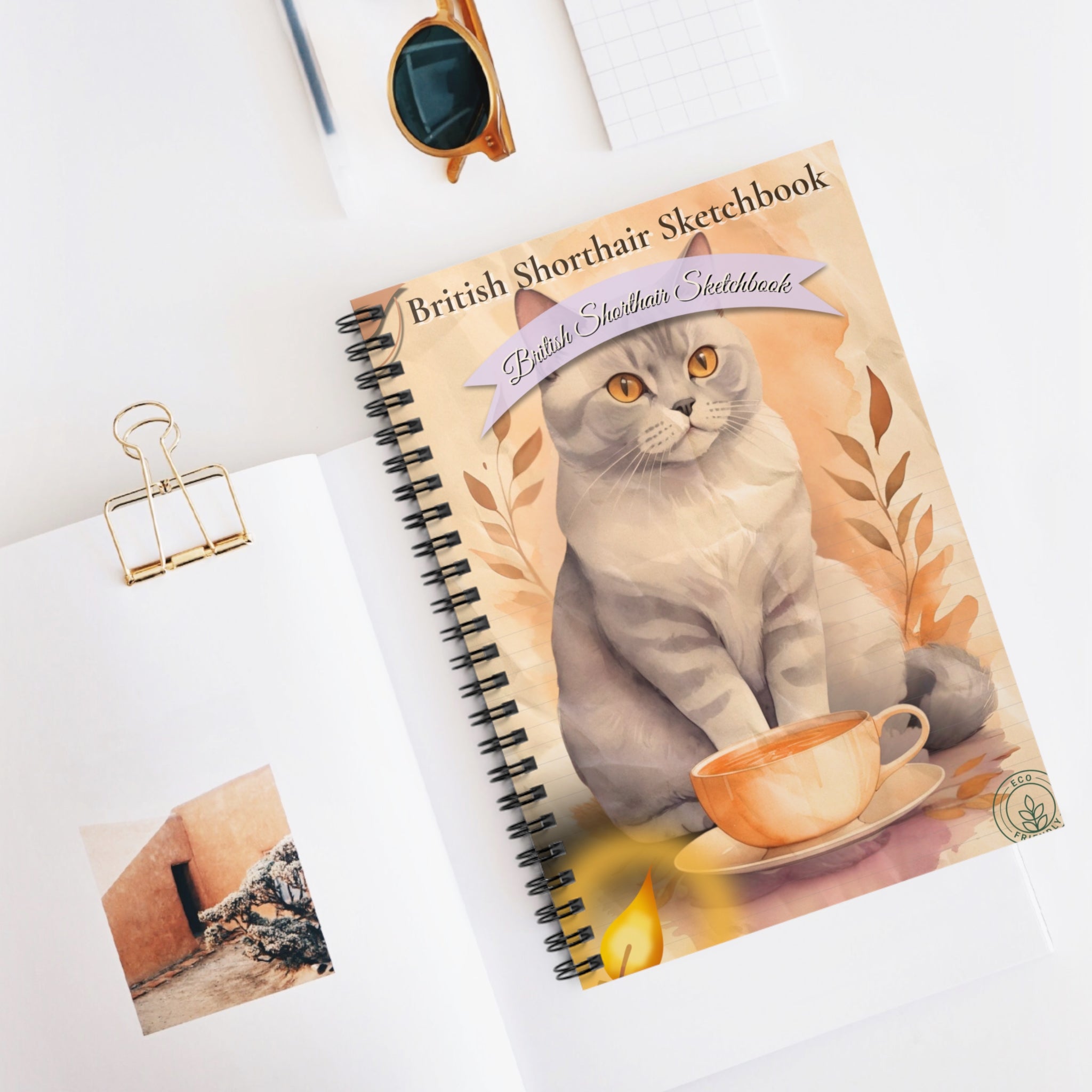 British Shorthair Lover's Sketchbook – Perfect for Creative Journaling, Gift for Cat Owners, Cute Stationery, Birthday Gift, Unique Art Journal