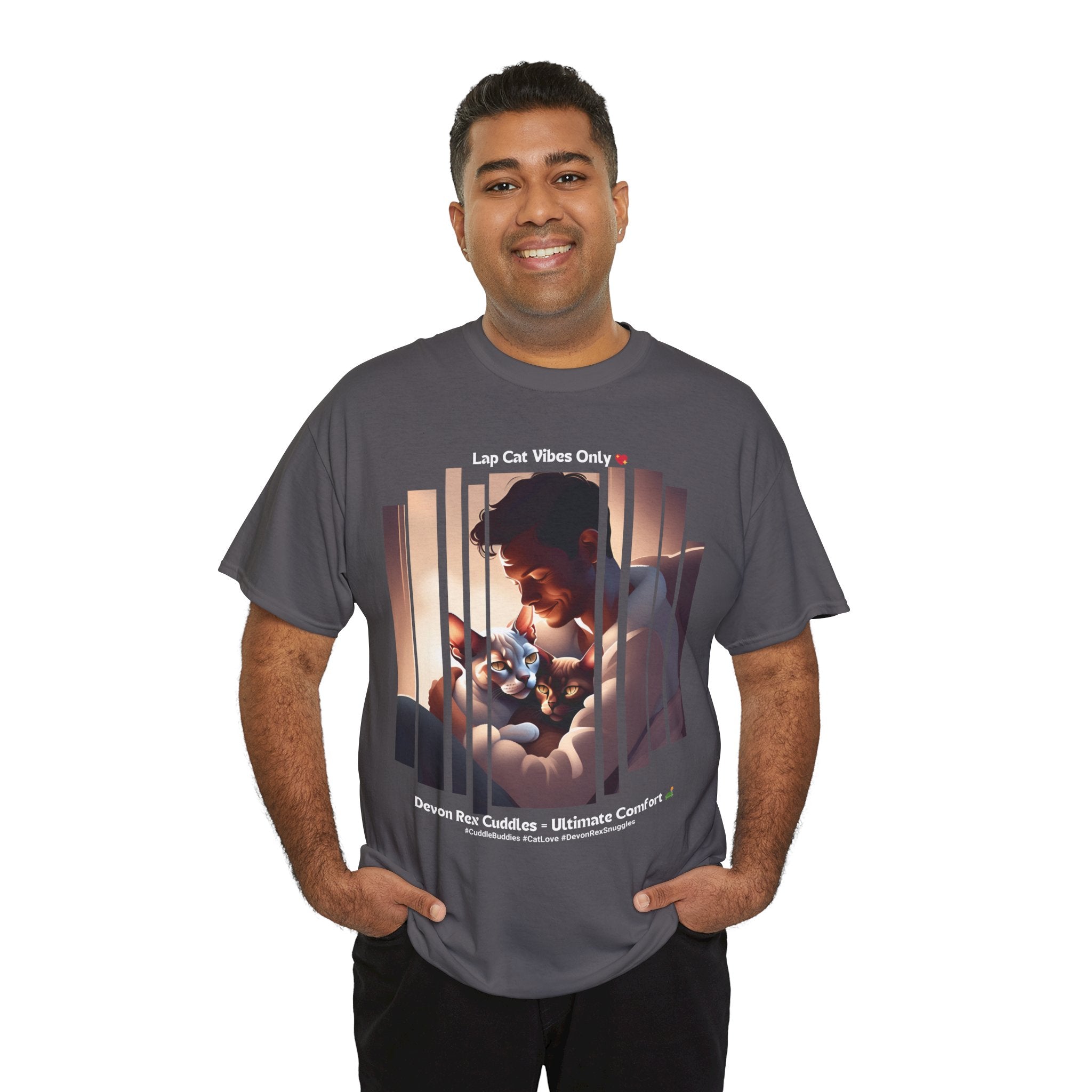 Men's - Devon Rex: The Ultimate Lap Cat T-Shirt