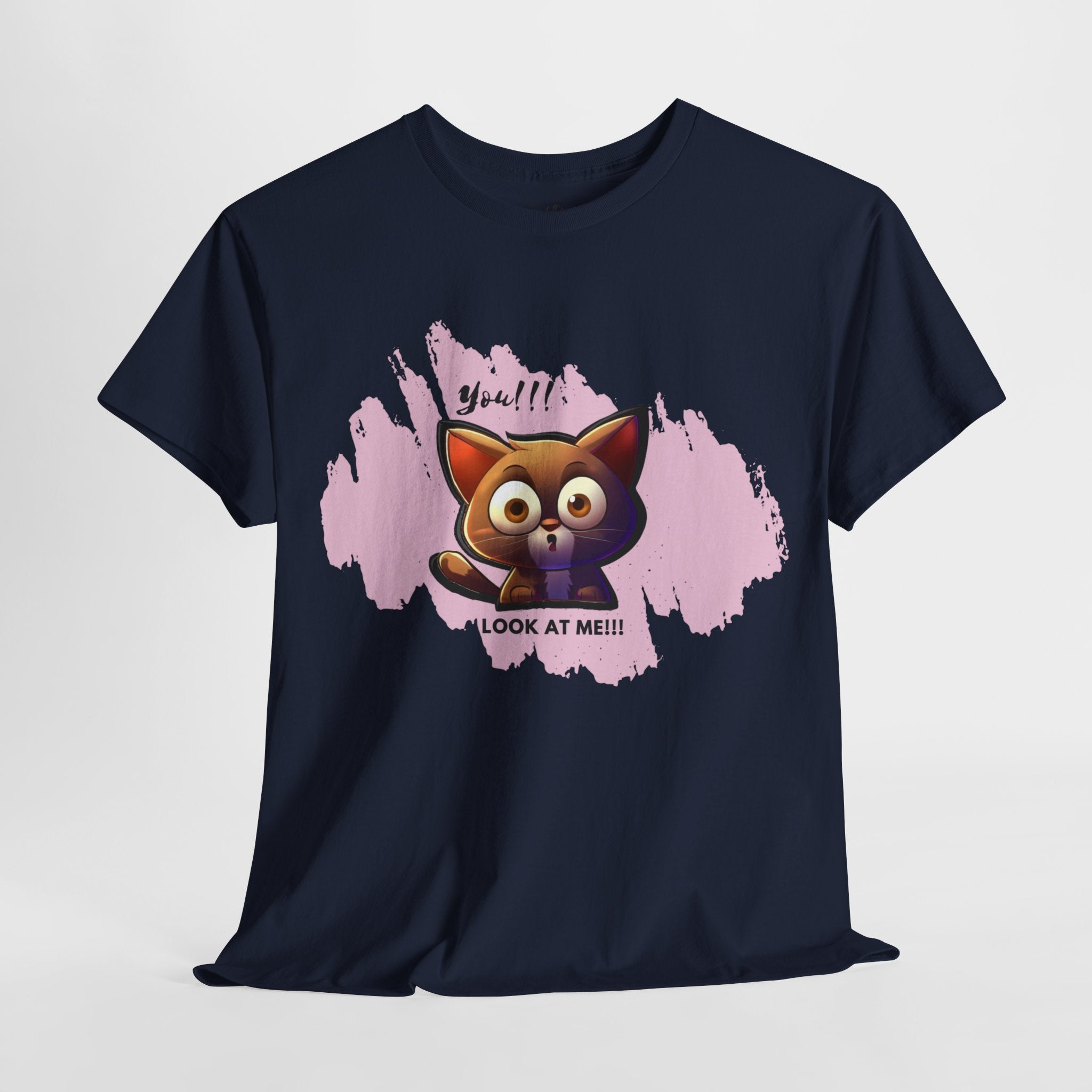 Unisex “Attention Seeker” Pet T-Shirt – Look-At-Me Furball, Animal Lover Gift