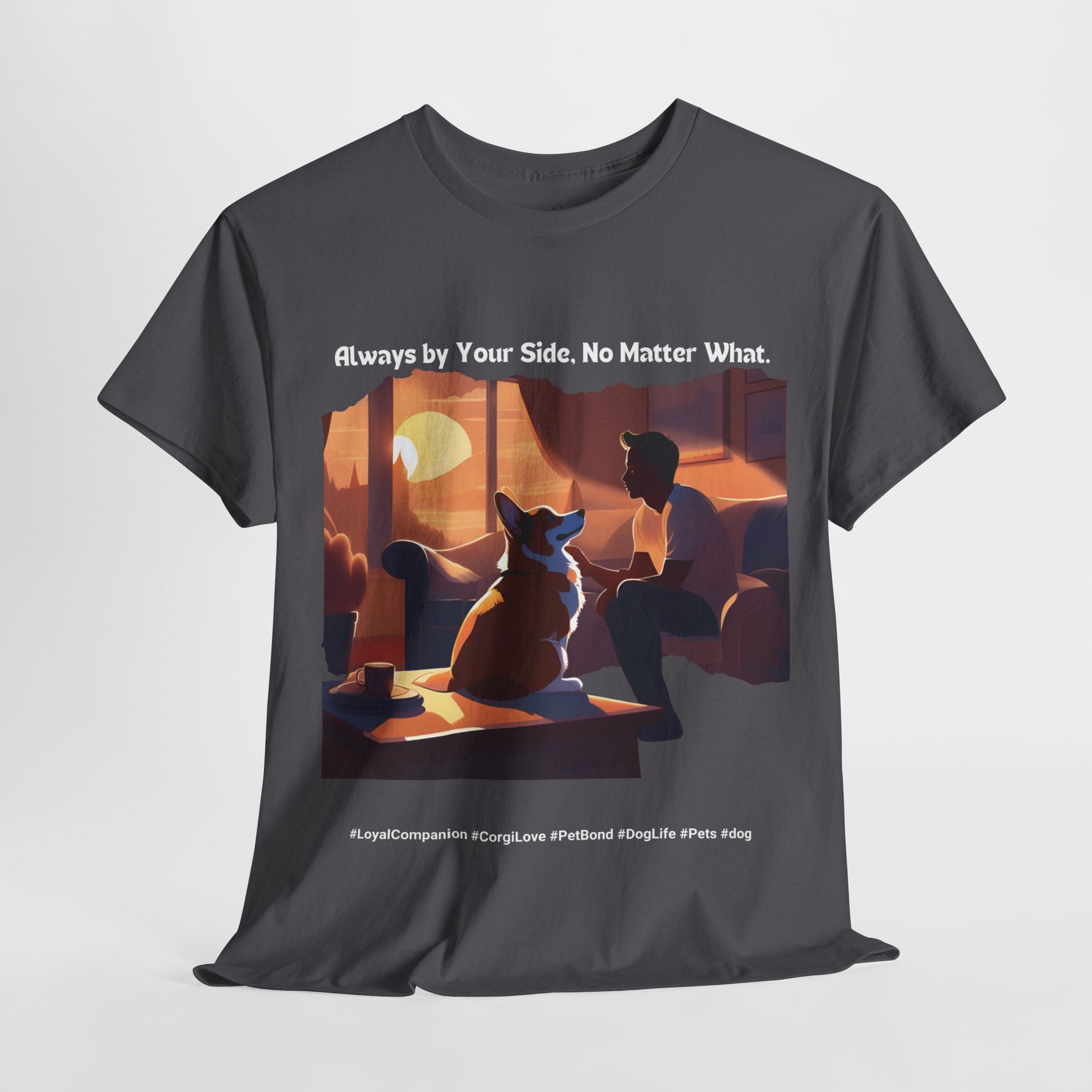 Men's - Always by Your Side: Corgi Love T-Shirt