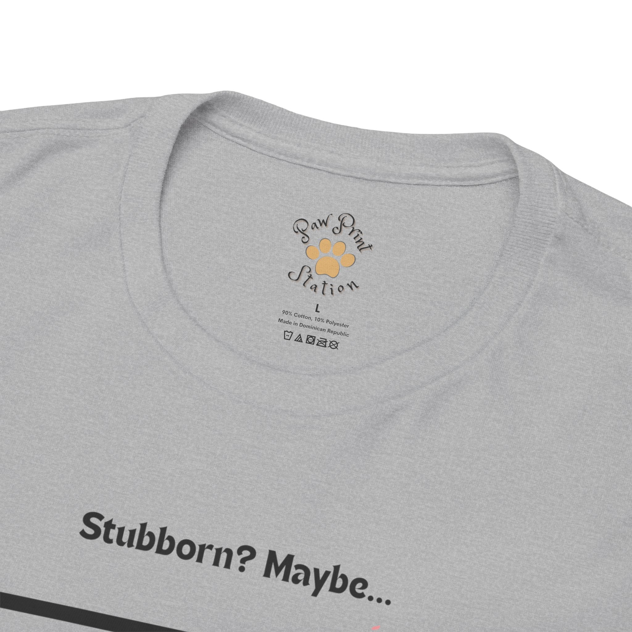 Men’s “Stubborn? Maybe… But Cute Enough” Dachshund T-Shirt – Wiener Dog Charm, Dog Dad Gift
