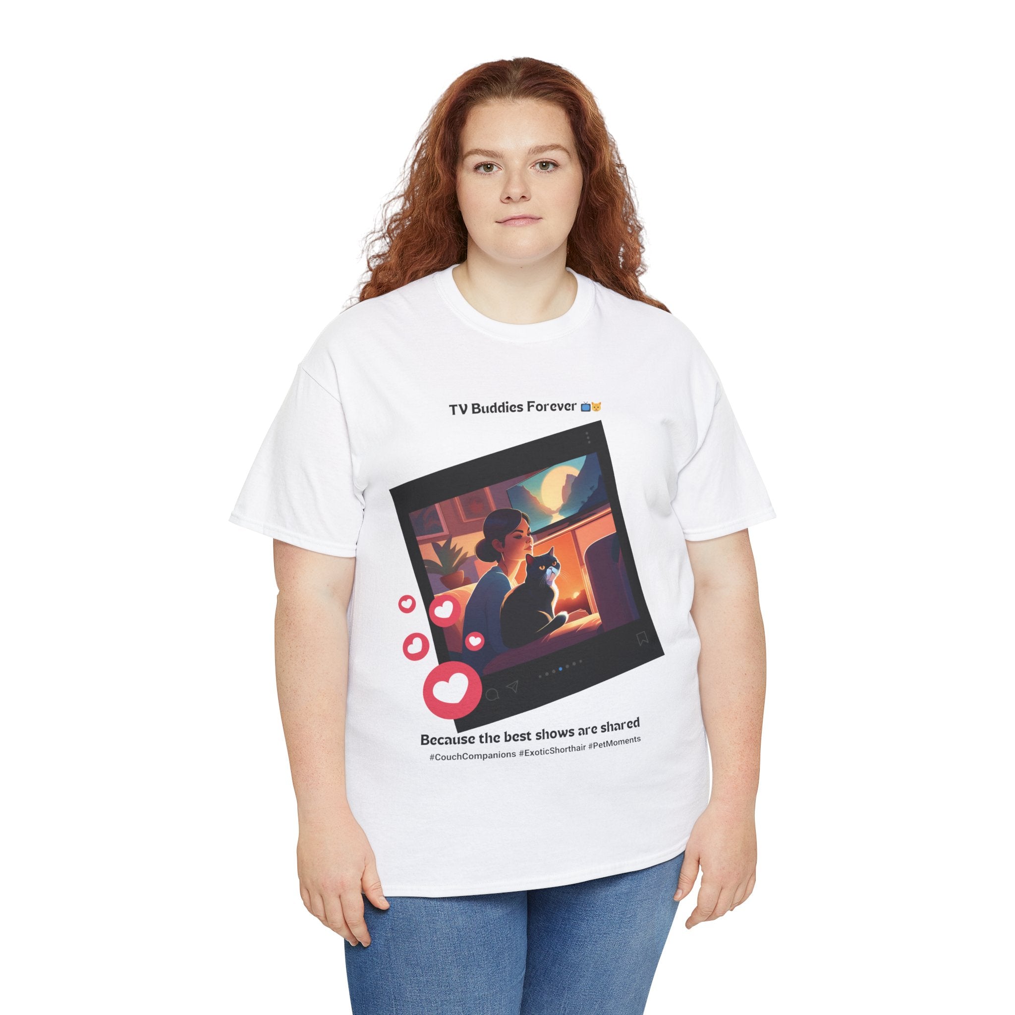 Women's - TV Buddies Forever: Exotic Shorthair Love T-Shirt