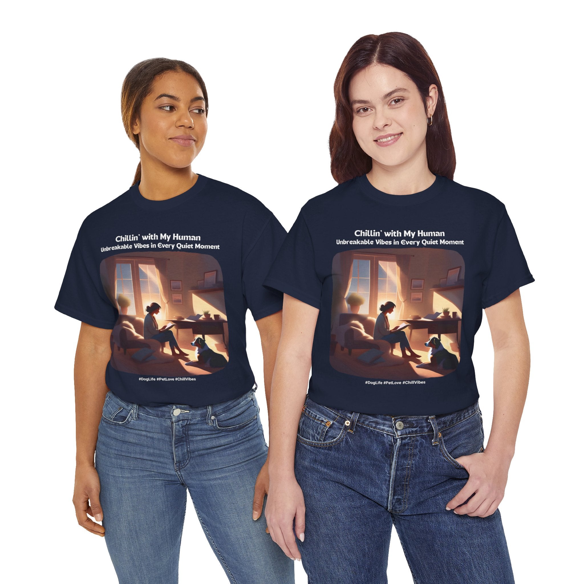 Women’s “Quiet Moments” Australian Shepherd T‑Shirt – Calm Companion Mom Gift