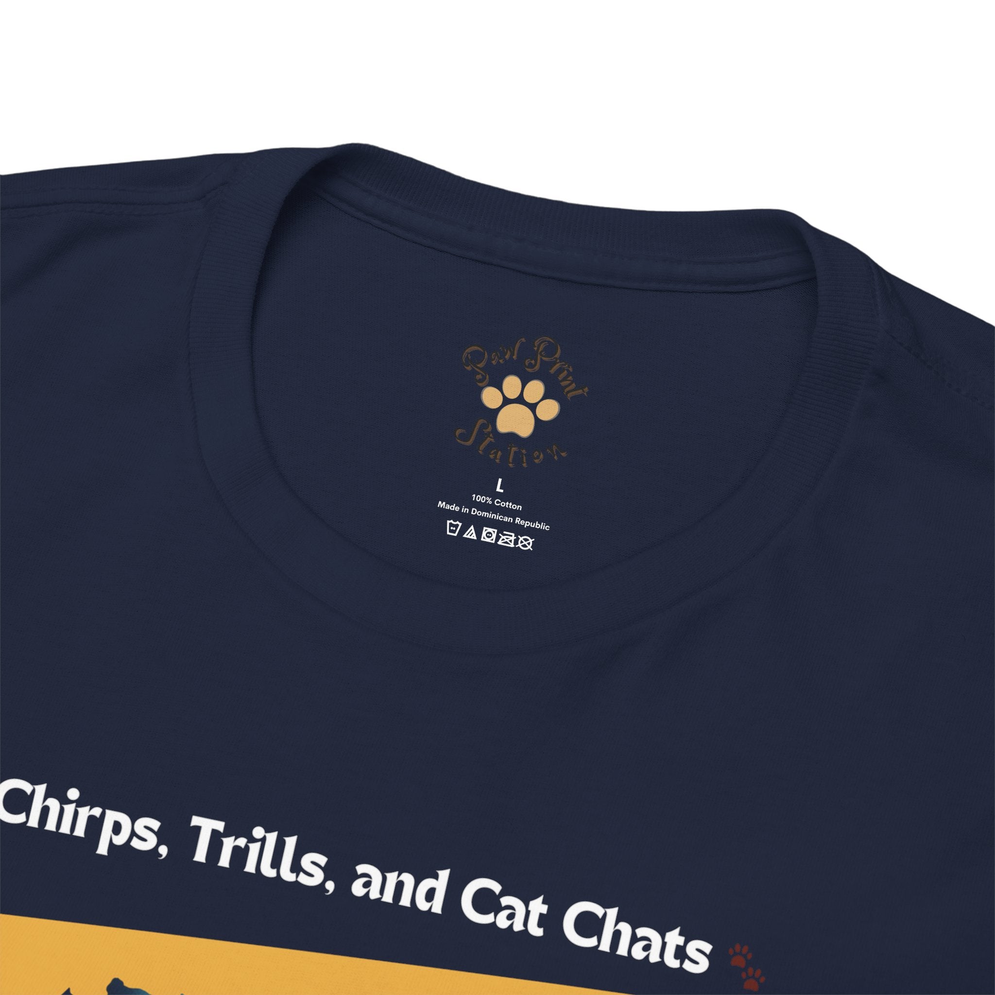 Men’s “Chirps, Trills & Cat Chats” Maine Coon T‑Shirt – Vocal Cat Dad Gift