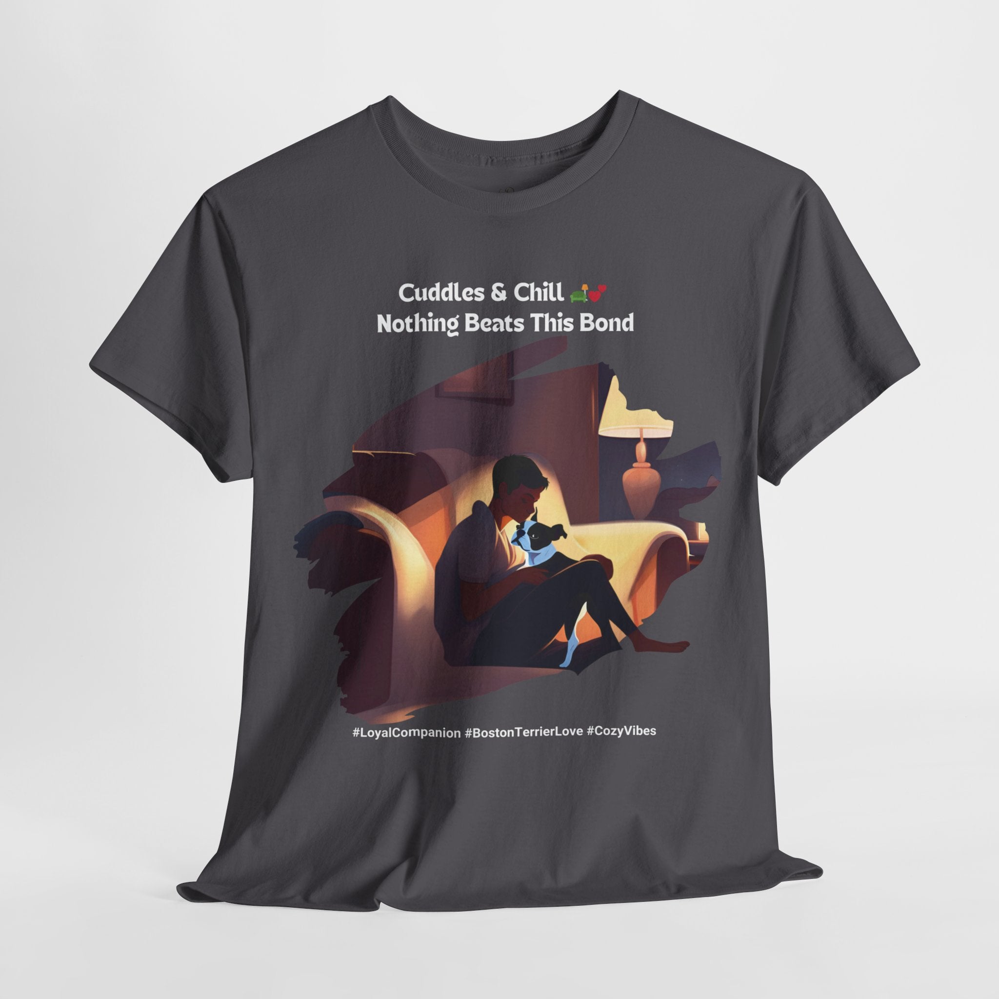 Men’s “Loyal Companion” Boston Terrier T‑Shirt – Faithful Pup Dad Gift