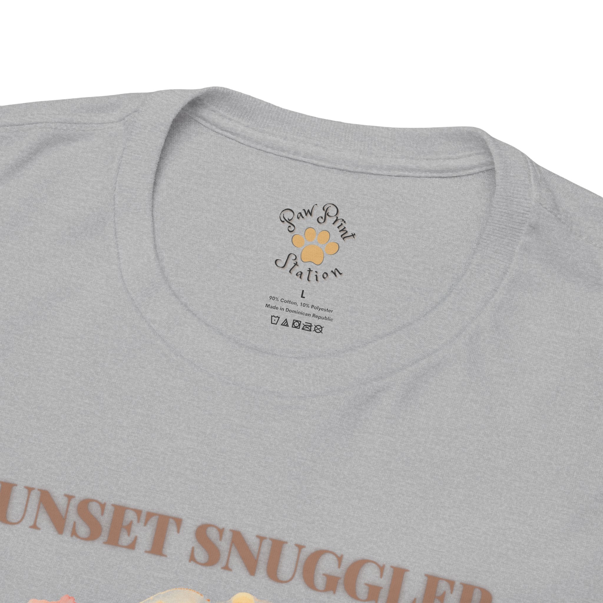 Unisex “Sunset Snuggler” Shih Tzu T-Shirt – Pet Parent Gift, Summer Vibes Tee