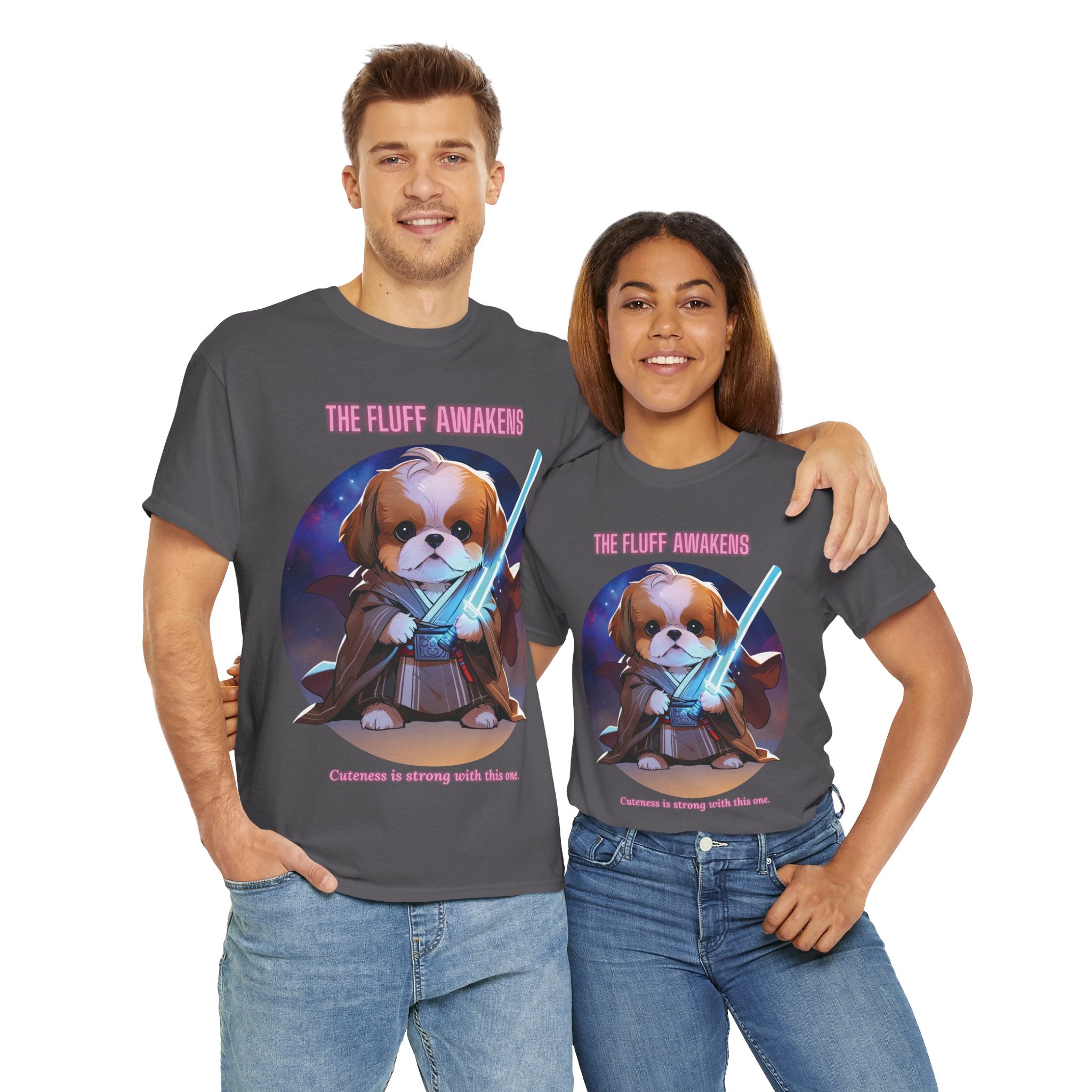 Unisex “The Fluff Awakens” Shih T‑Shirt – Fluff Lover Gift, Soft Pup Tee