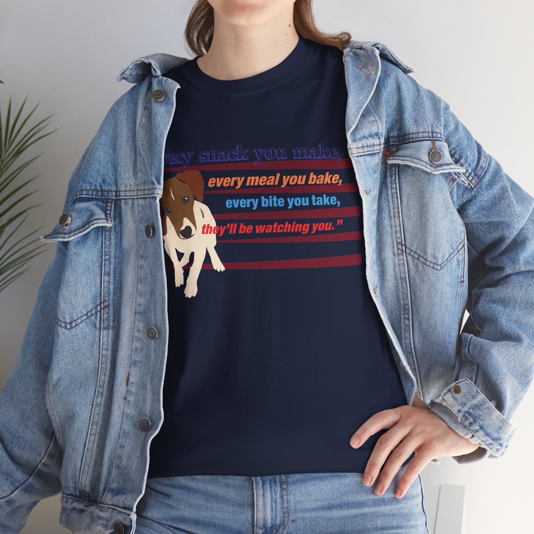 Unisex “Snack Thief” Dog T‑Shirt – Mischievous Pup Gift