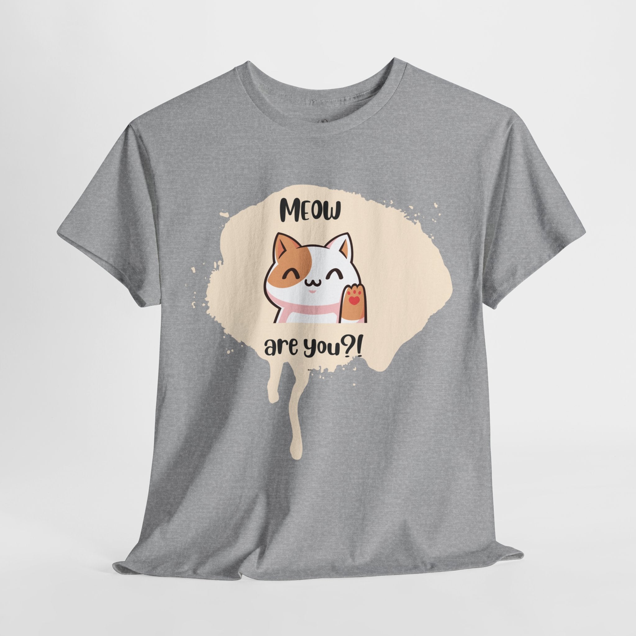 Unisex “Meow Are You?” T-Shirt – Playful Greeting, Cat Lover Gift
