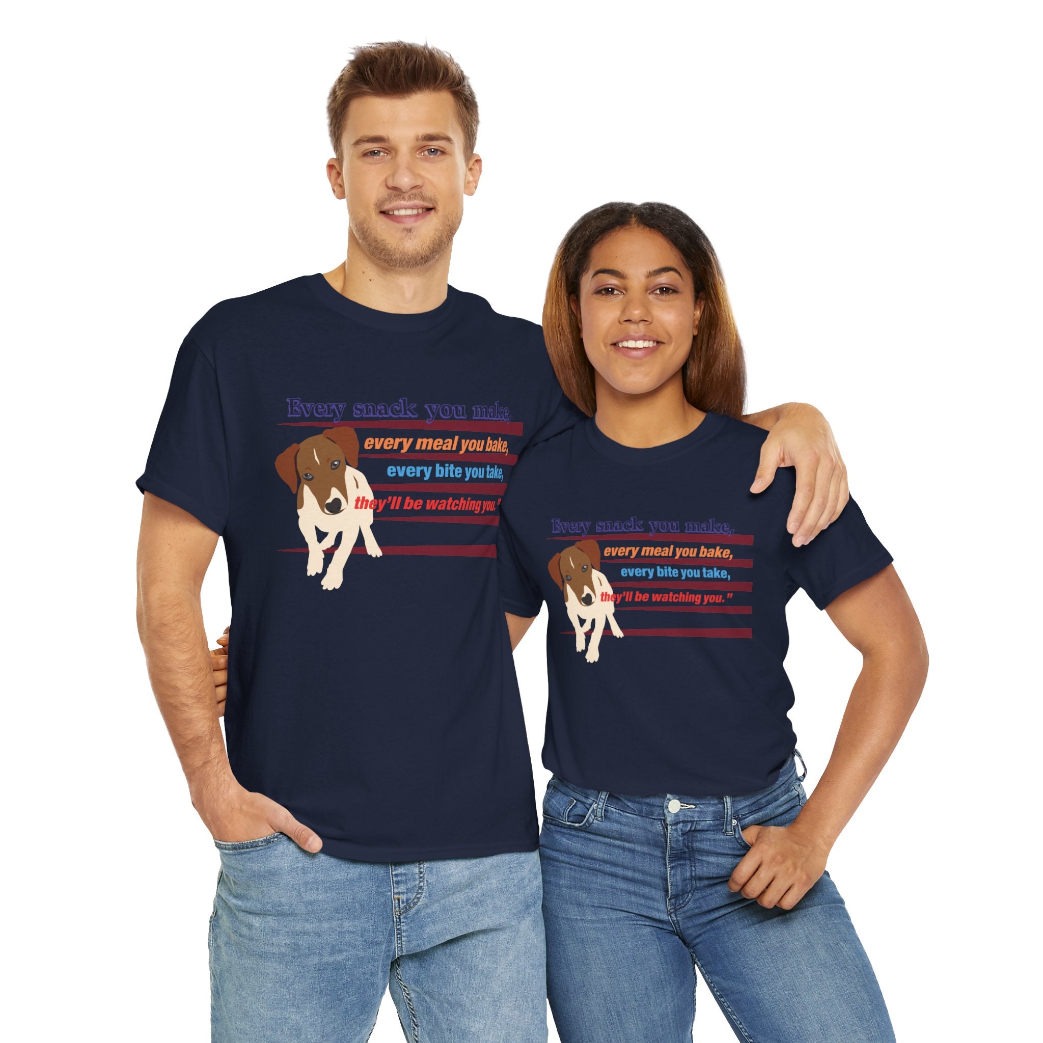Unisex “Snack Thief” Dog T‑Shirt – Mischievous Pup Gift
