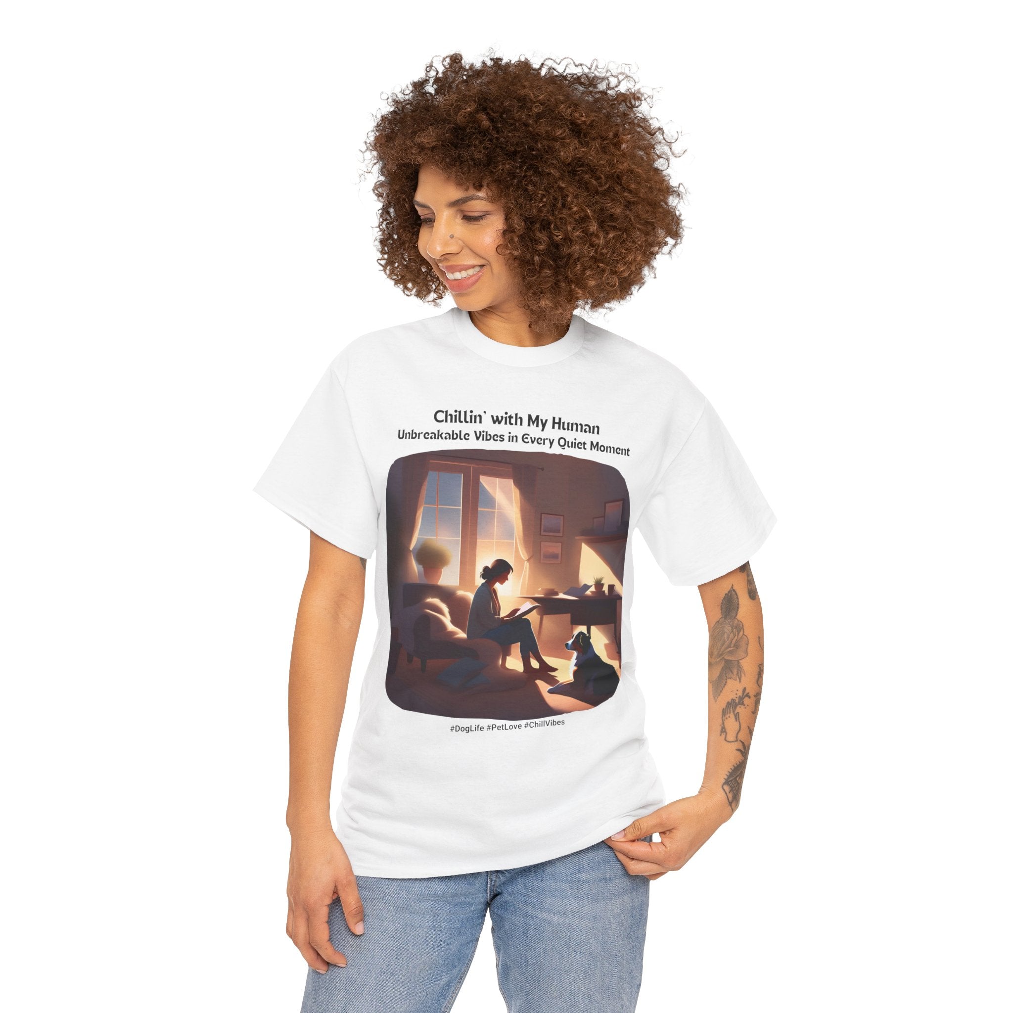 Women’s “Quiet Moments” Australian Shepherd T‑Shirt – Calm Companion Mom Gift