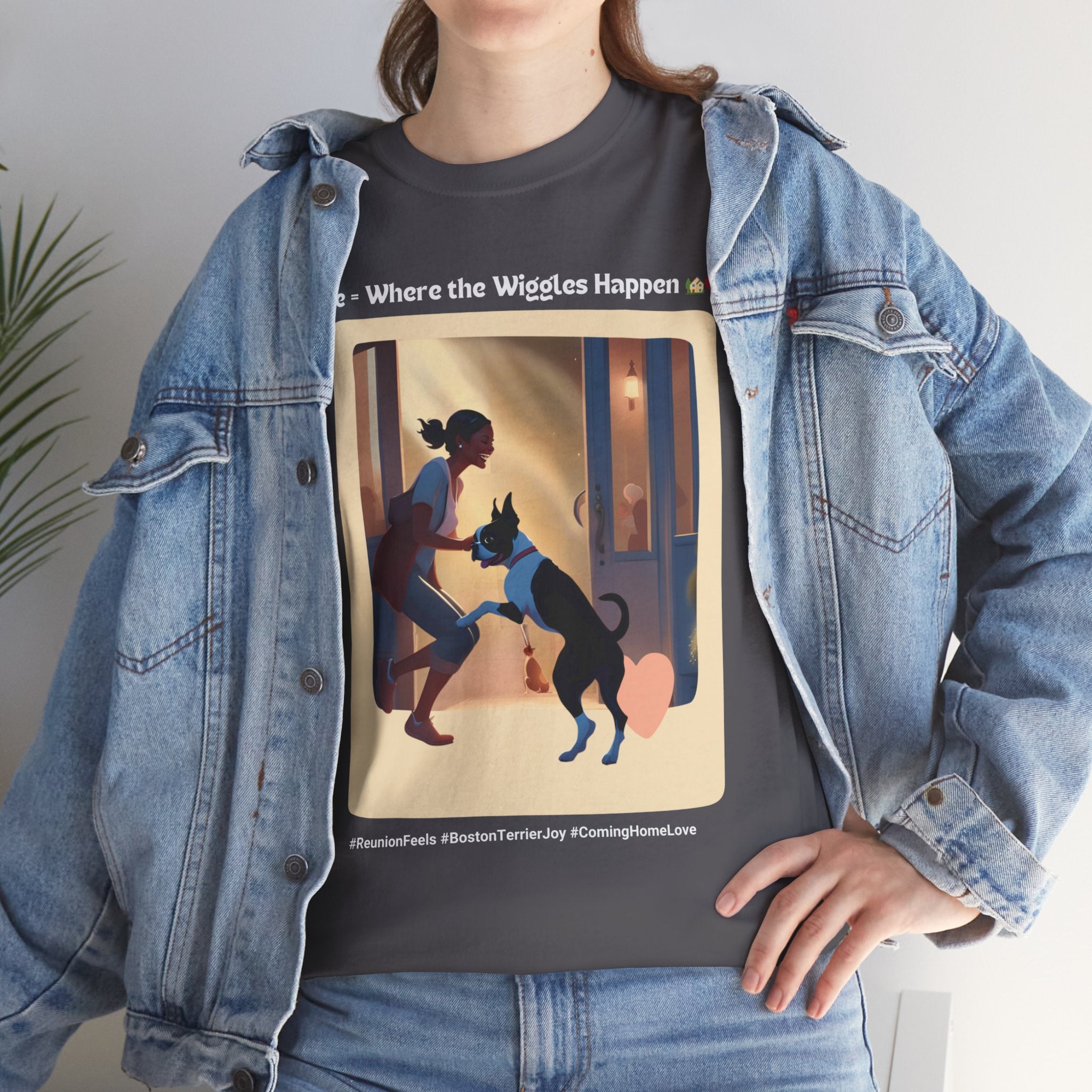 Women’s “Boundless Joy” Boston Terrier Reunion T‑Shirt – Joyful Reunion Mom Gift