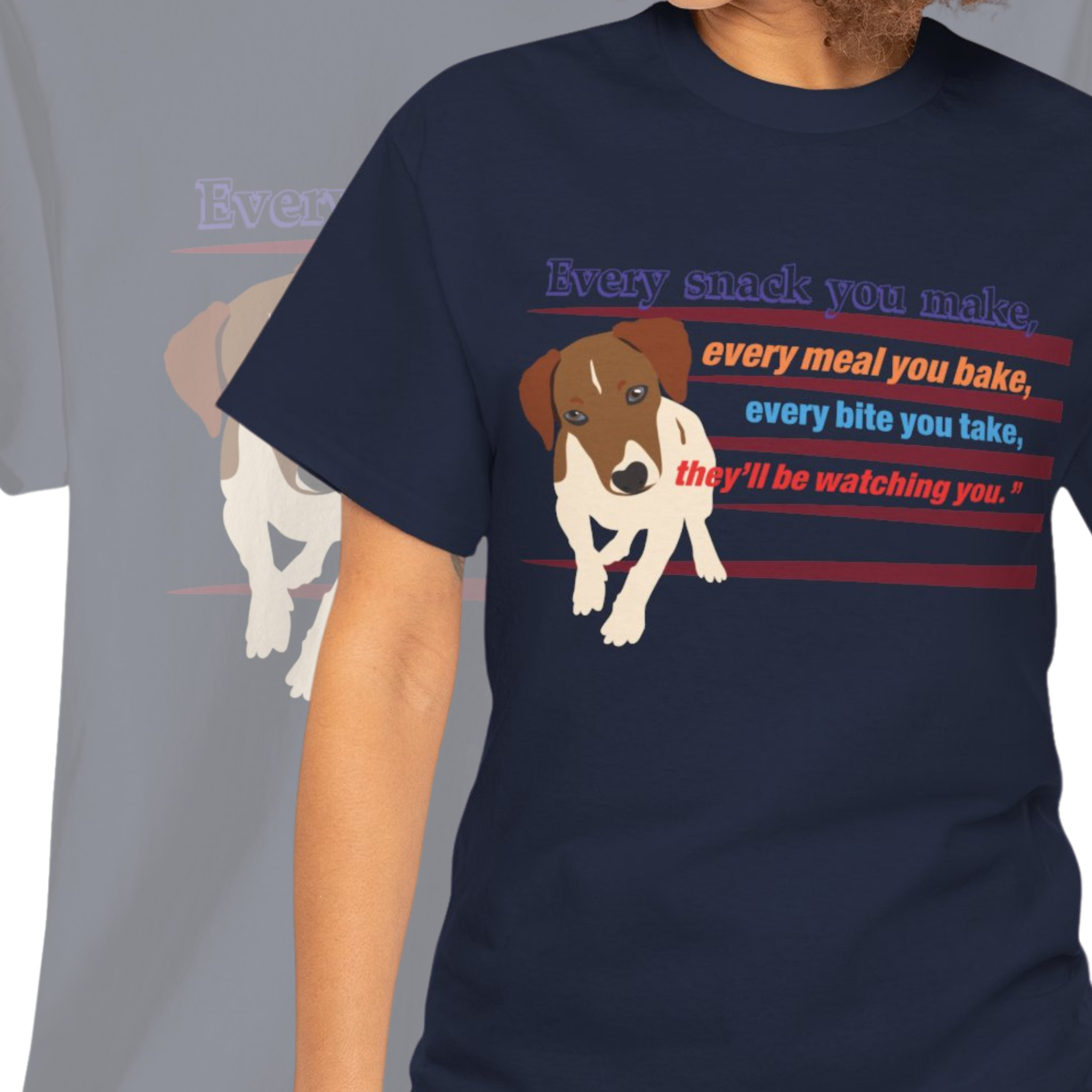 Unisex “Snack Thief” Dog T‑Shirt – Mischievous Pup Gift