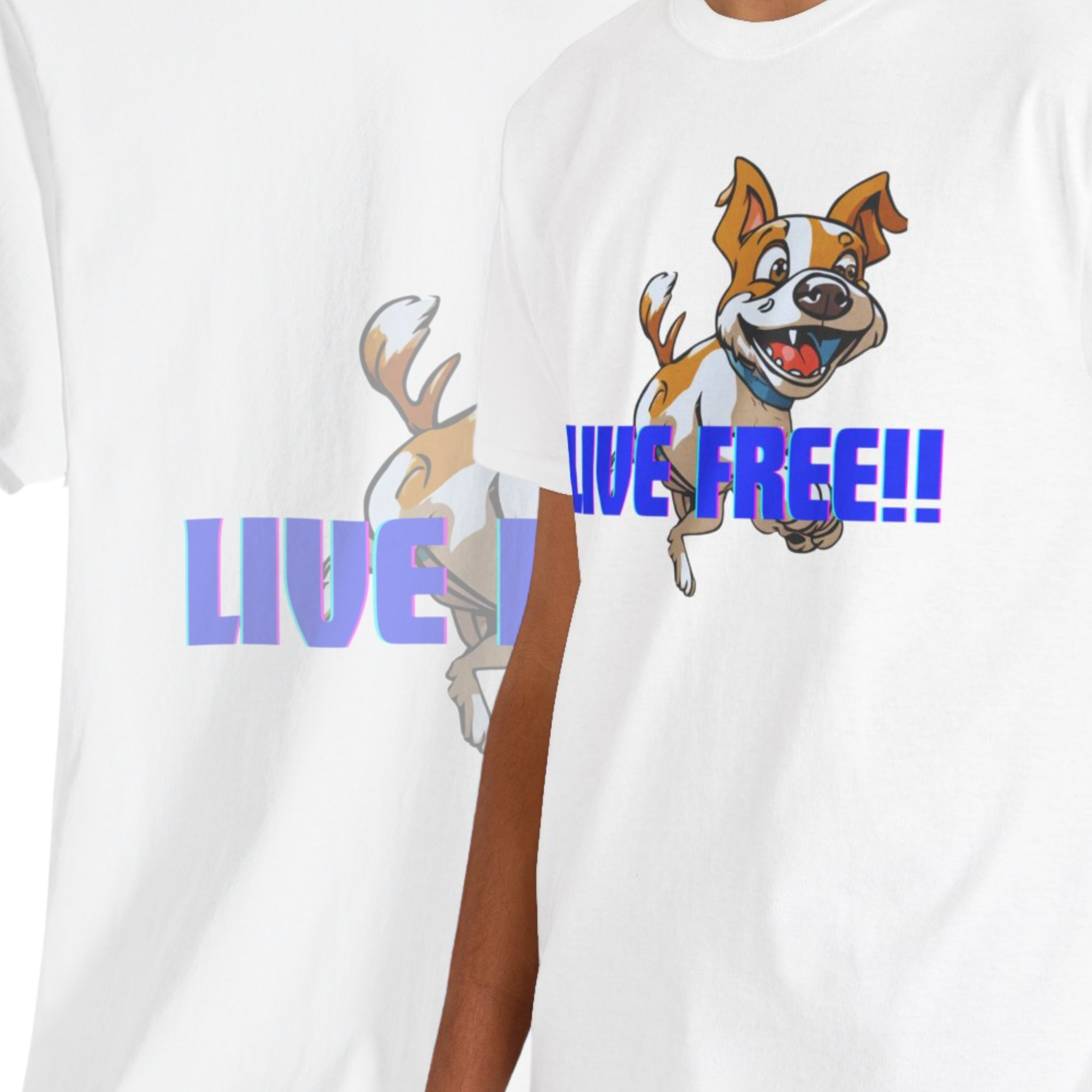 Unisex “Live Free with Your Furry Best Friend” T-Shirt – Adventure Pet Lover Gift