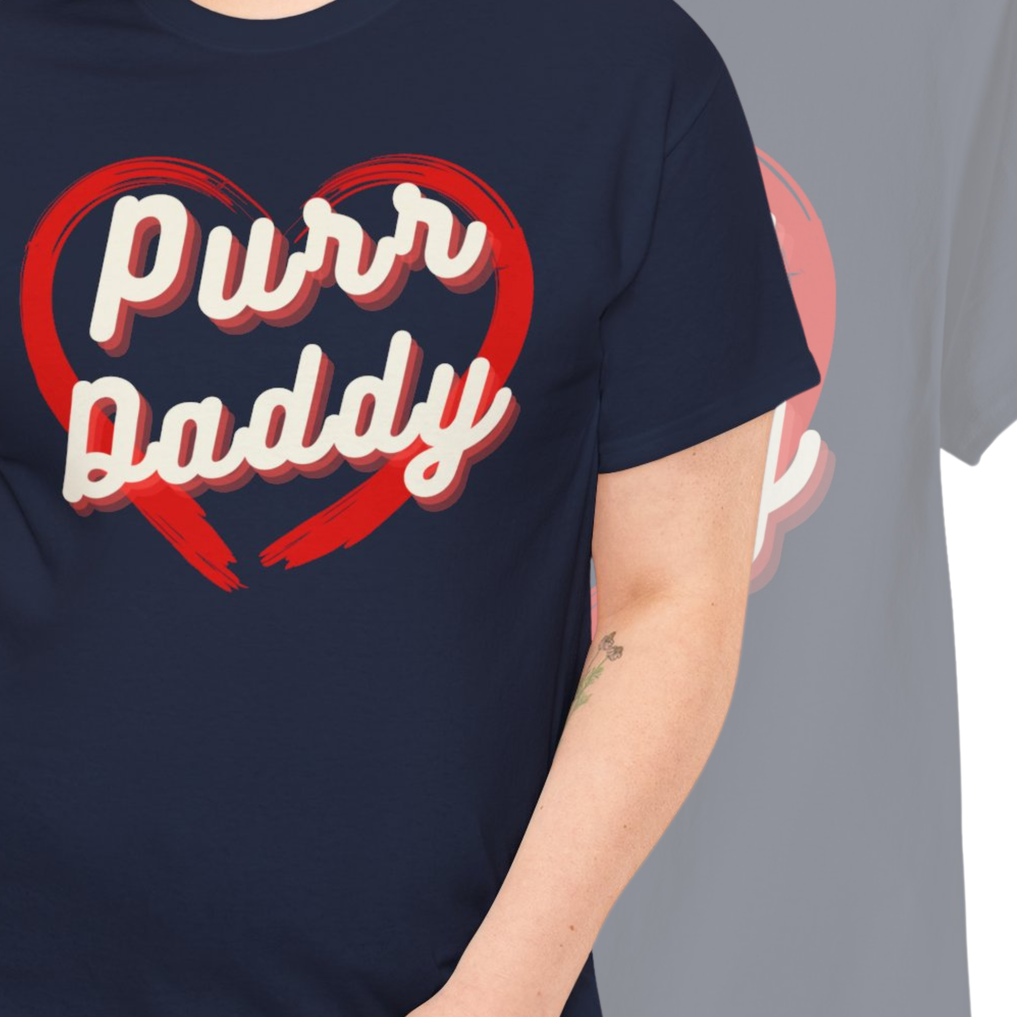 Men’s “Purr Daddy Pride” T-Shirt – Cat Dad Love, Feline Lover Gift