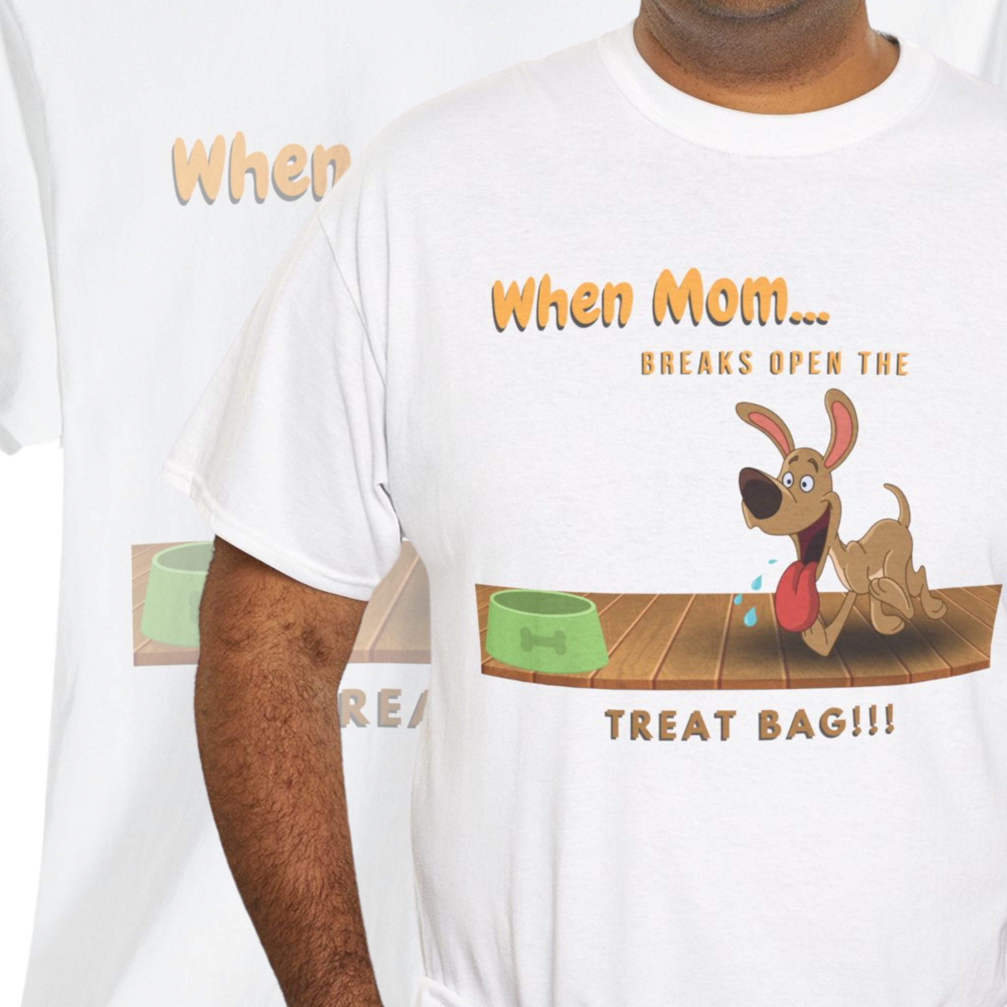Unisex “Treat Time” Dog T-Shirt – Snack-Obsessed Pup, Dog Lover Gift