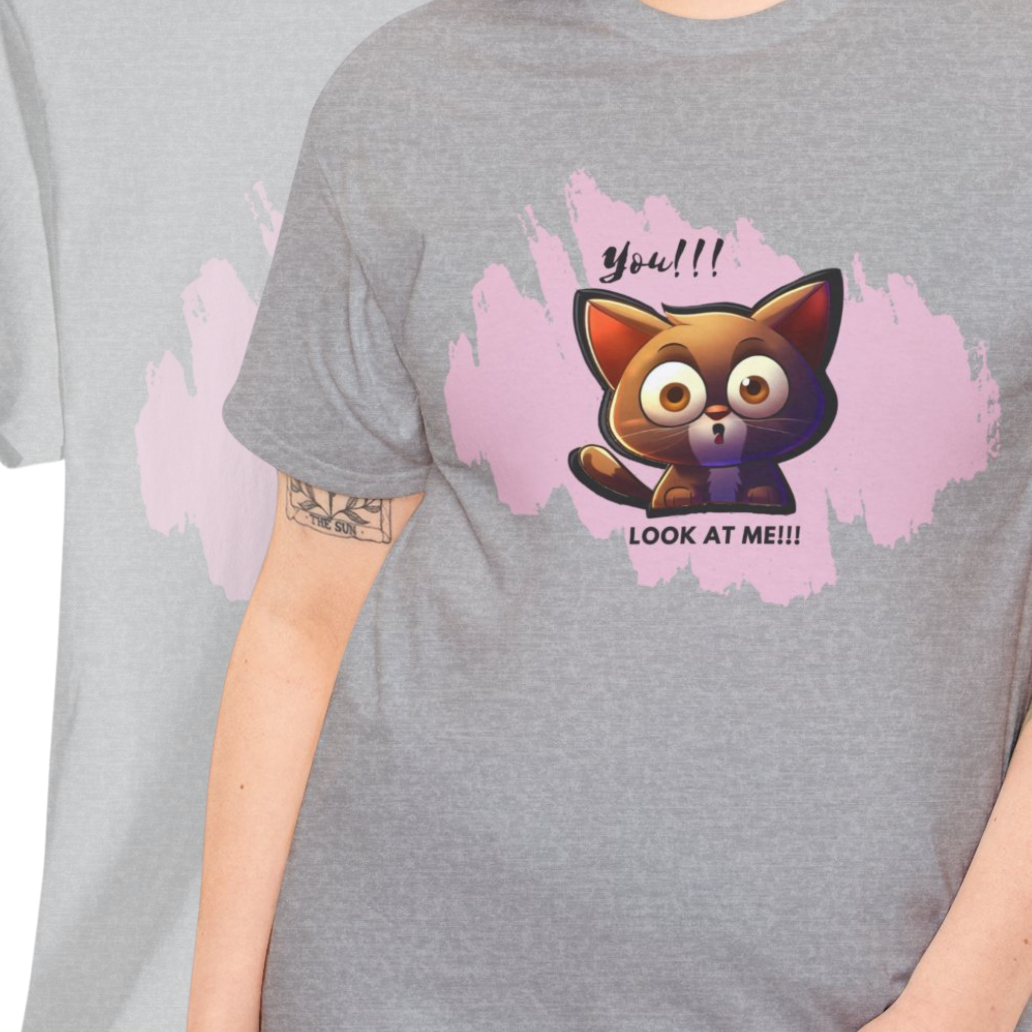 Unisex “Attention Seeker” Pet T-Shirt – Look-At-Me Furball, Animal Lover Gift